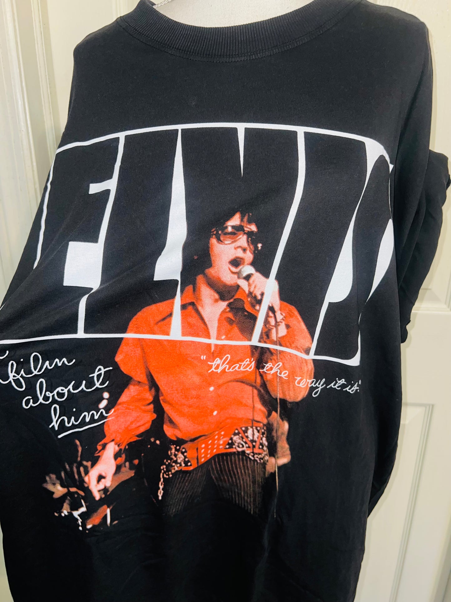 Elvis Oversized Distressed Tee