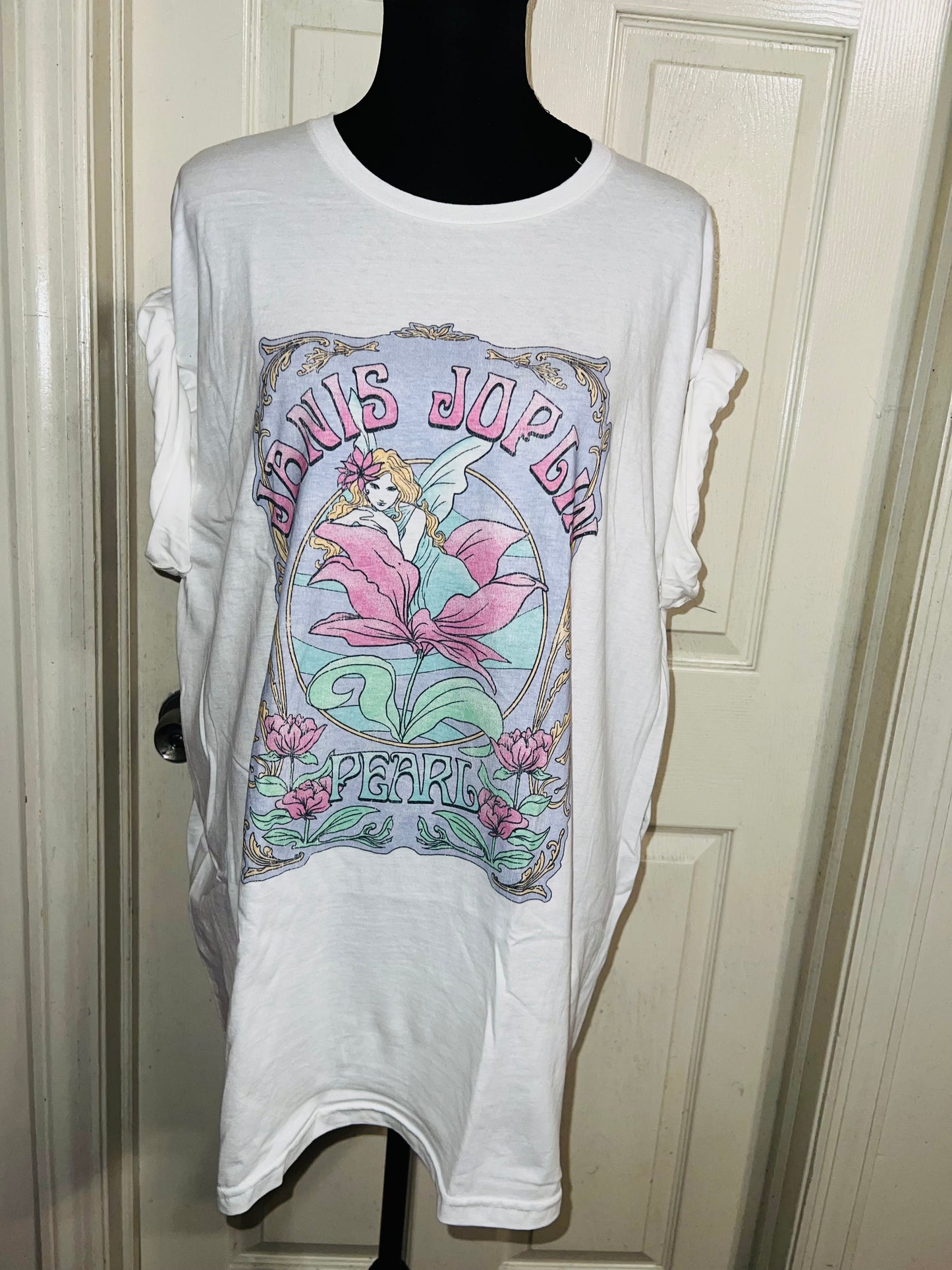 Janis Joplin Oversized Distressed Tee