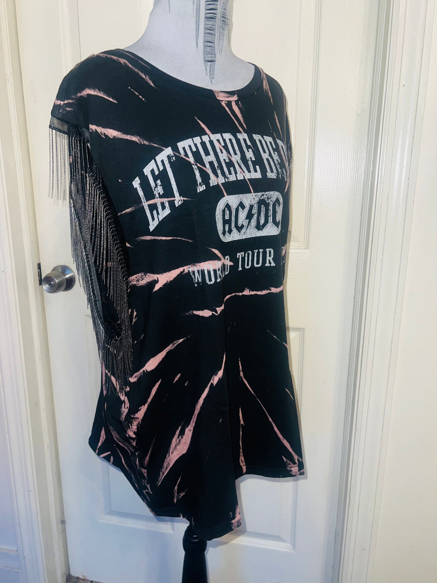 MAC/DC Double Sided Muscle Tee with Metal Fringe