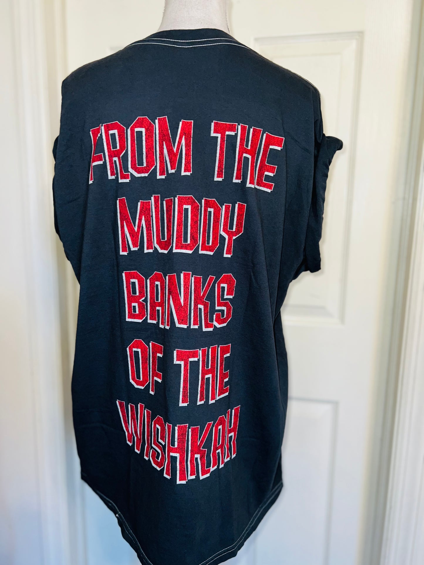 Nirvana Double Sided Oversized Distressed Tee