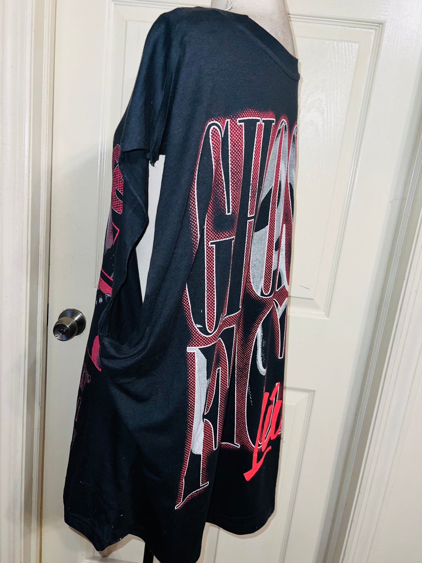 Scream Ghost Face Double Sided Oversized Distressed Tank