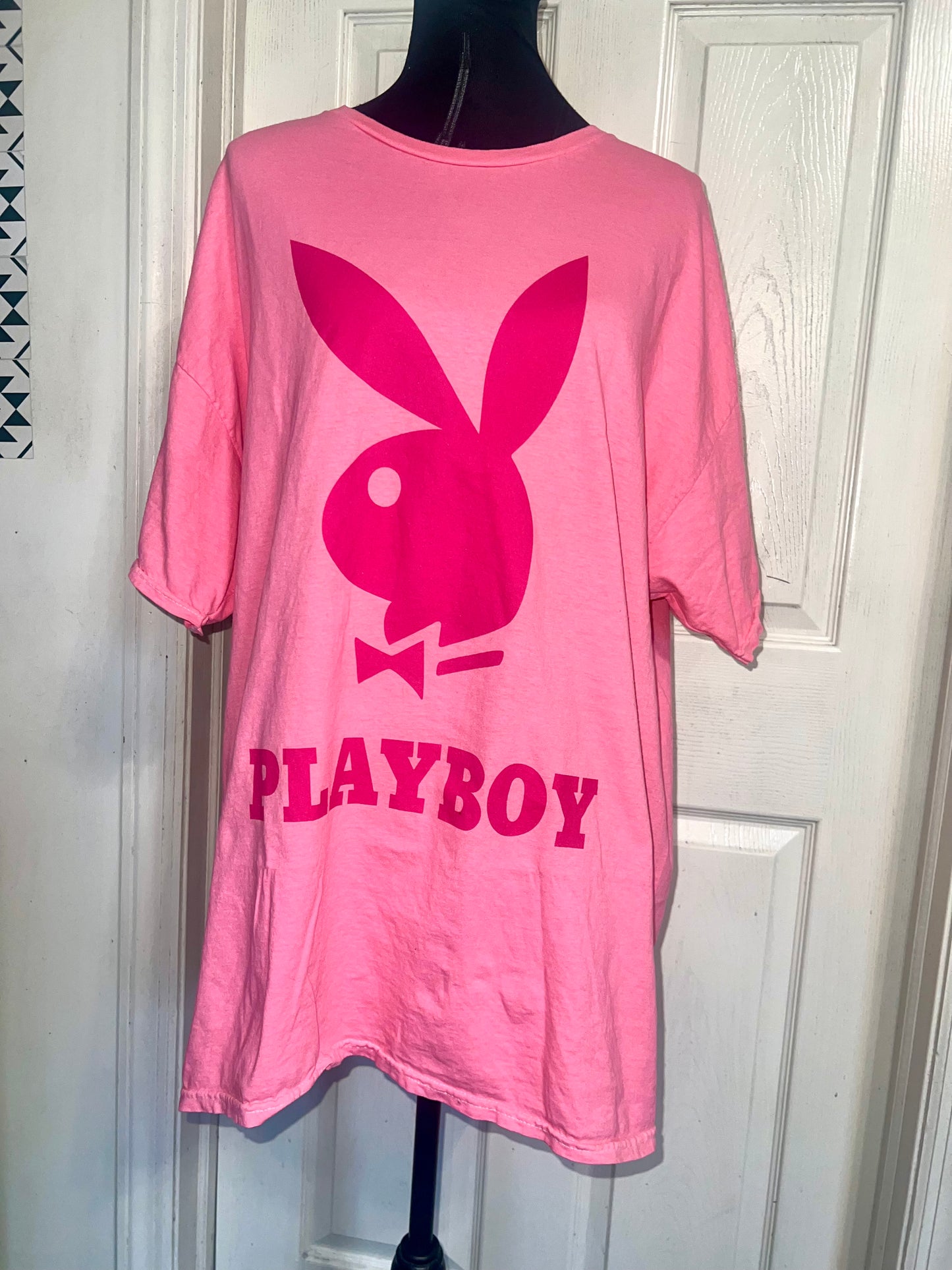 Playboy Oversized Distressed Tee