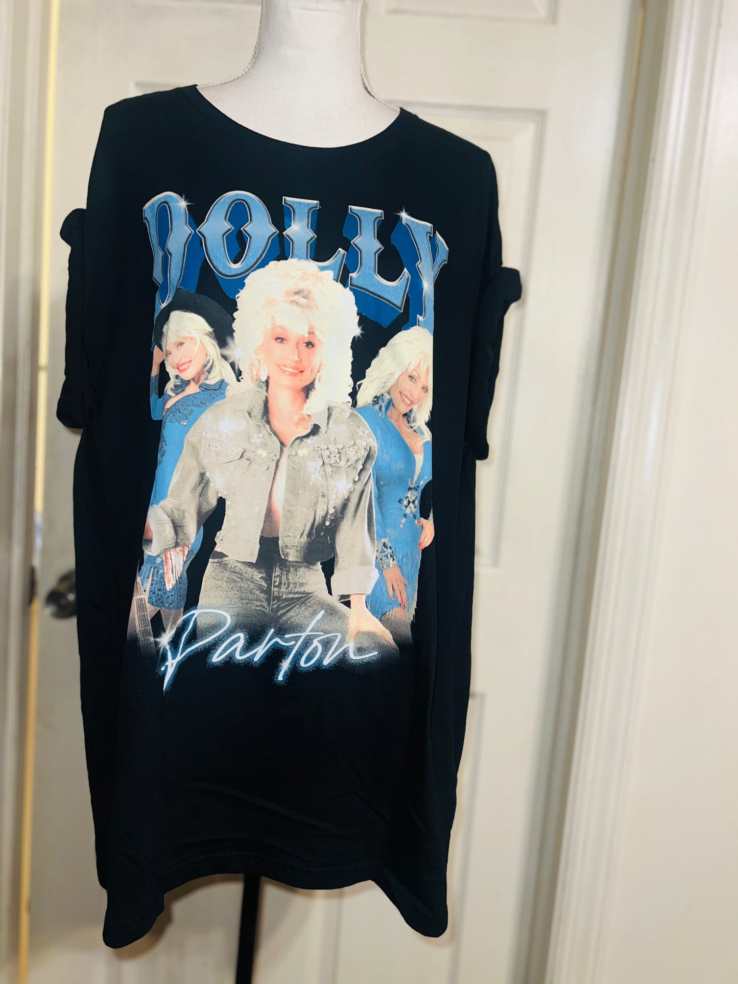 Dolly Parton Oversized Distressed Tee