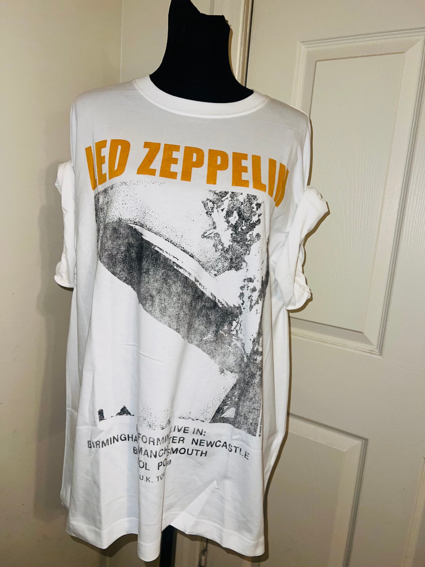 Led Zeppelin Oversized Distressed Tee