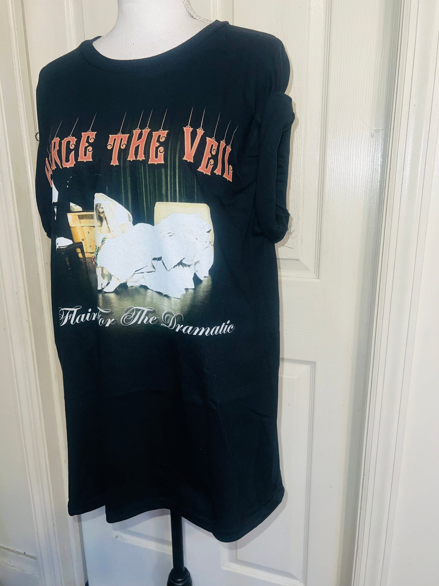 Pierce the Veil Oversized Distressed Tee