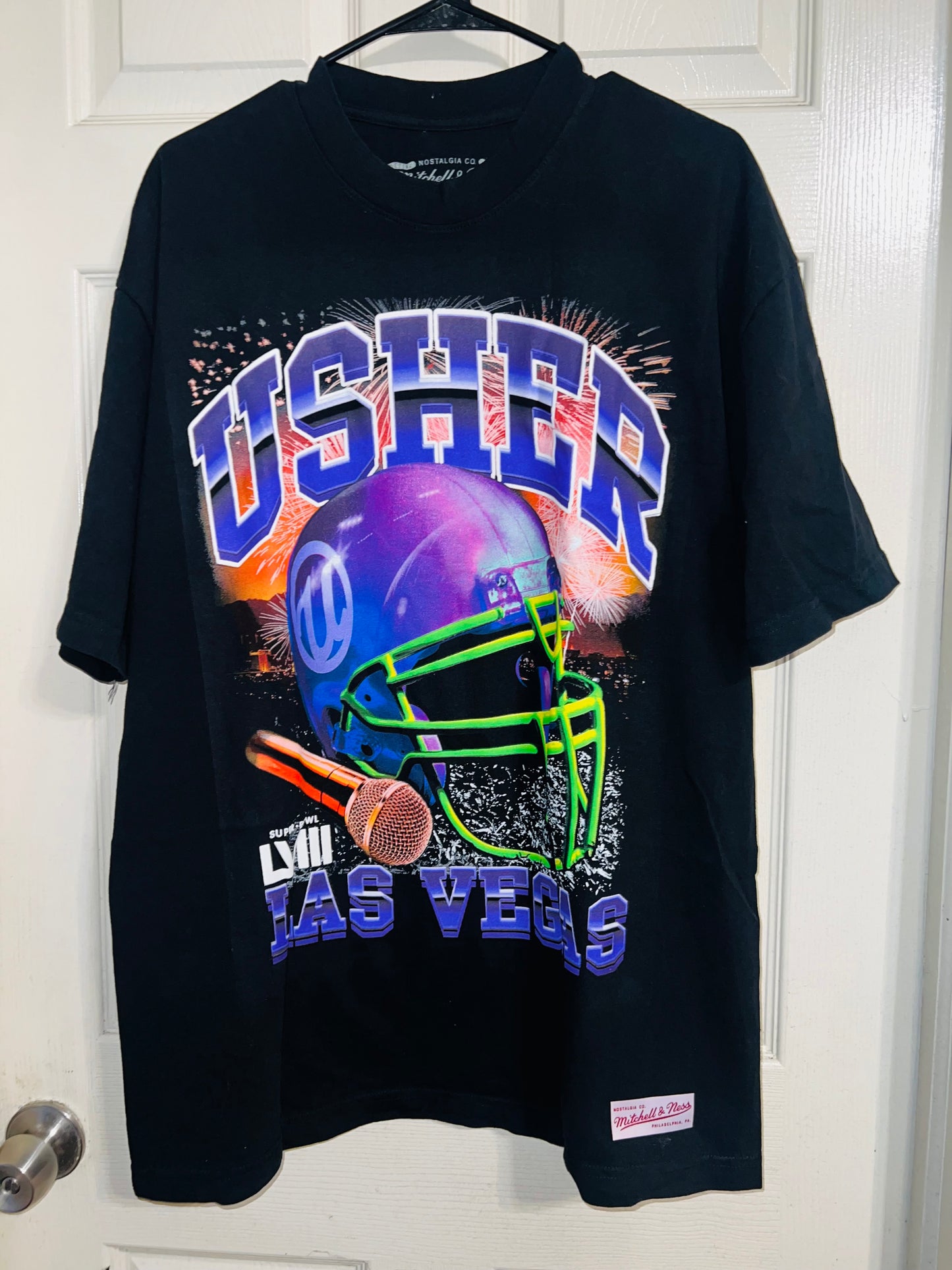 Usher Super Bowl Oversized Distressed Tee