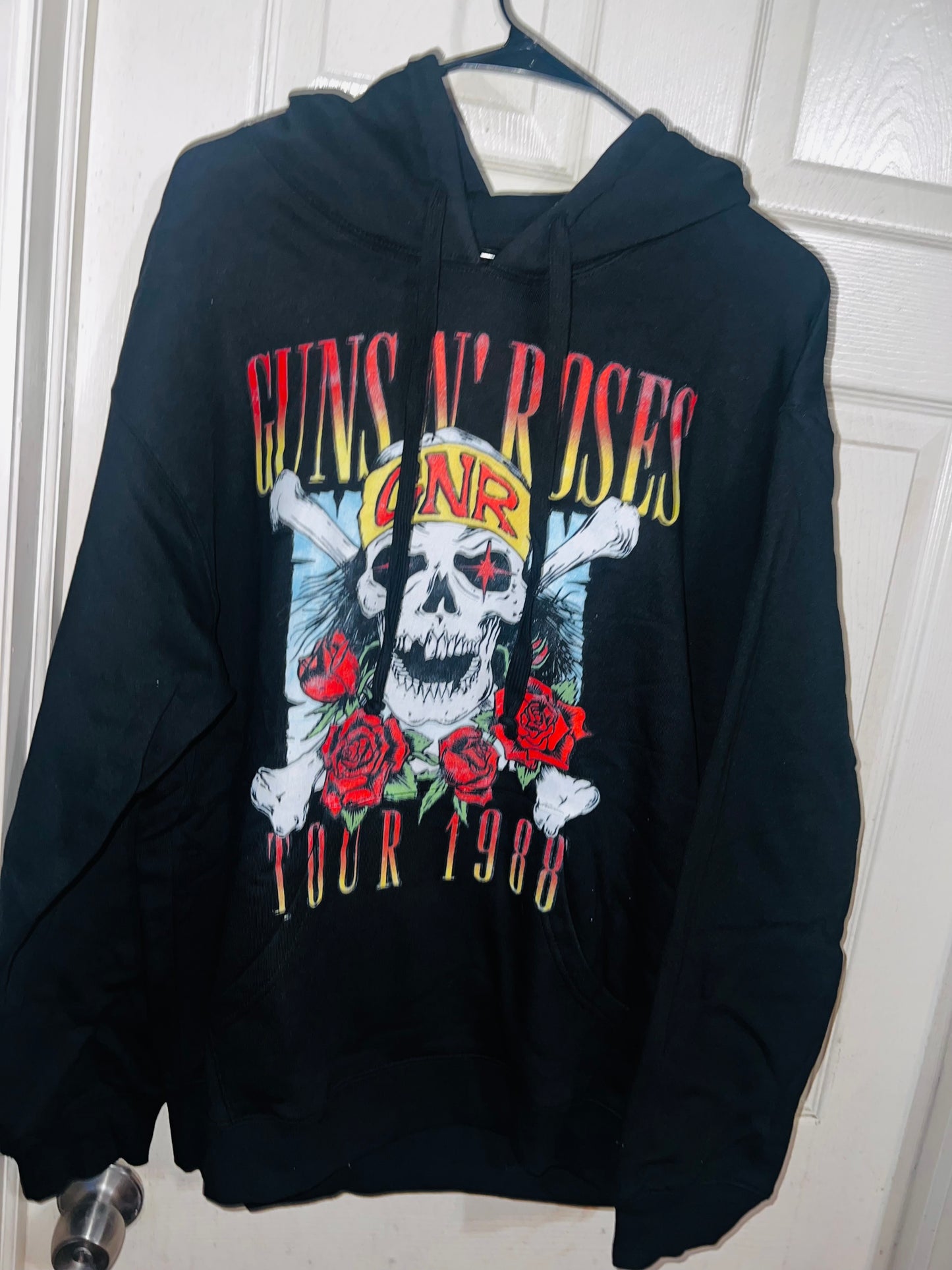 Guns n Roses Tour Oversized Drawstring Sweatshirt