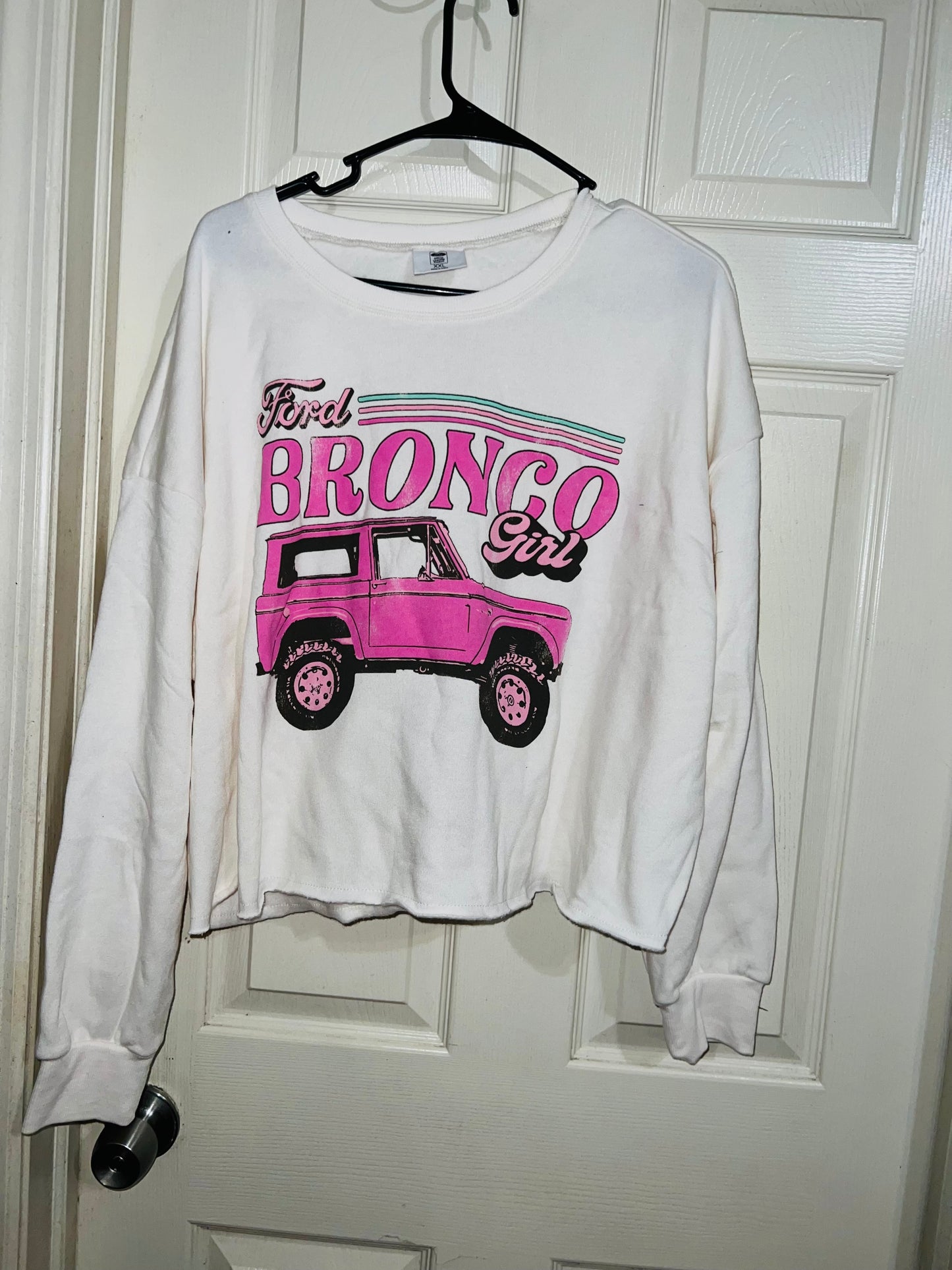 Ford Bronco Oversized Distressed Sweatshirt