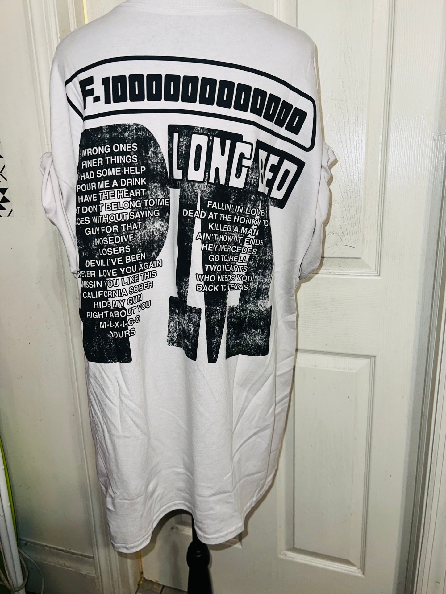 Post Malone Double Sided Oversized Distressed Tee