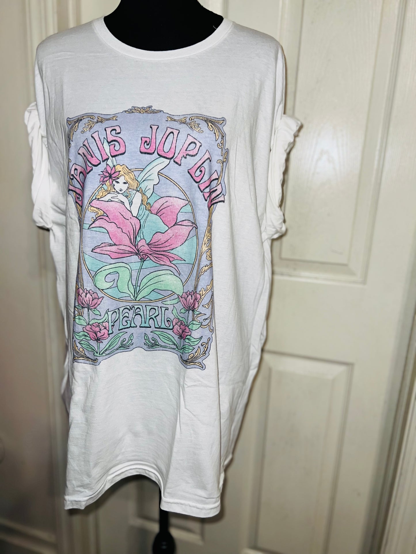Janis Joplin Oversized Distressed Tee