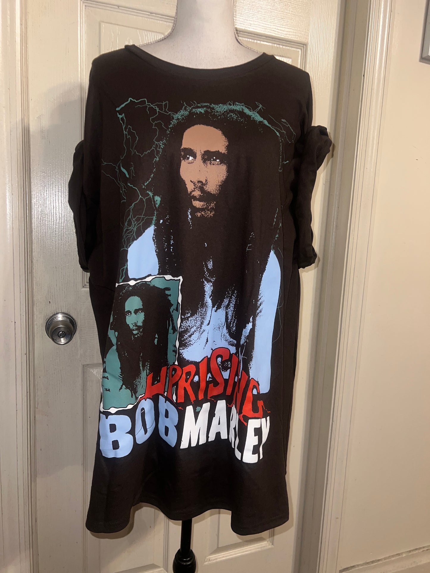 Bob Marley Oversized Distressed Tee