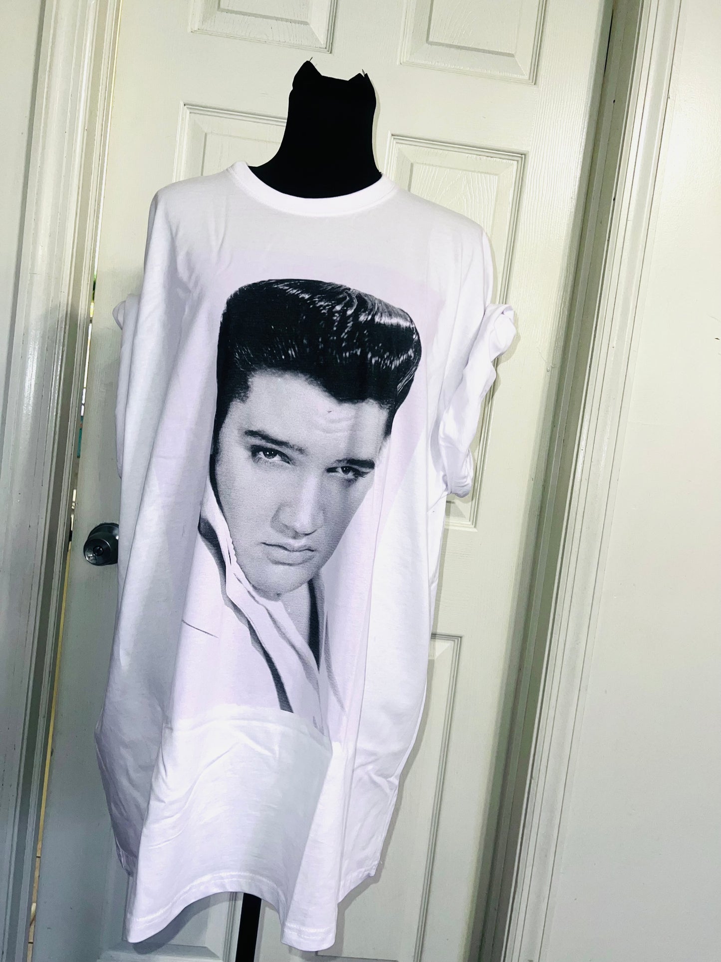 Elvis Oversized Distressed Tee