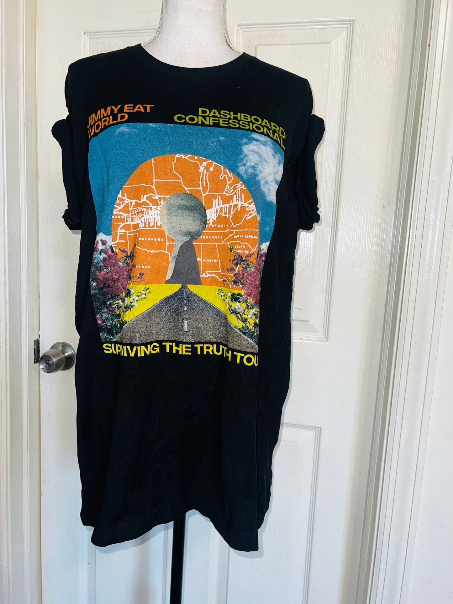 Dashboard Confessional / Jimmy Eat World Double Sided Distressed Tee