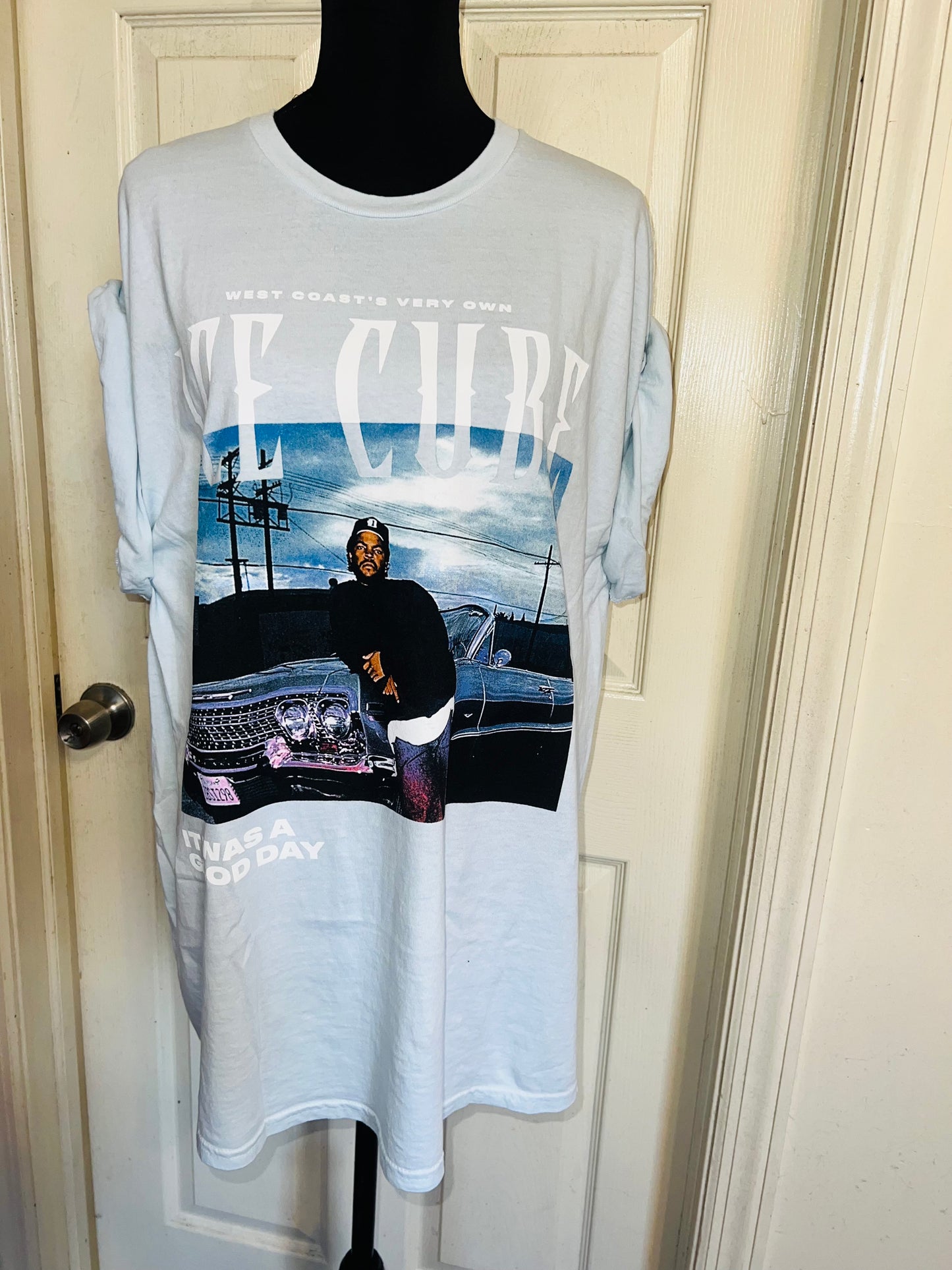 Ice Cube Double Sided Oversized Distressed Tee