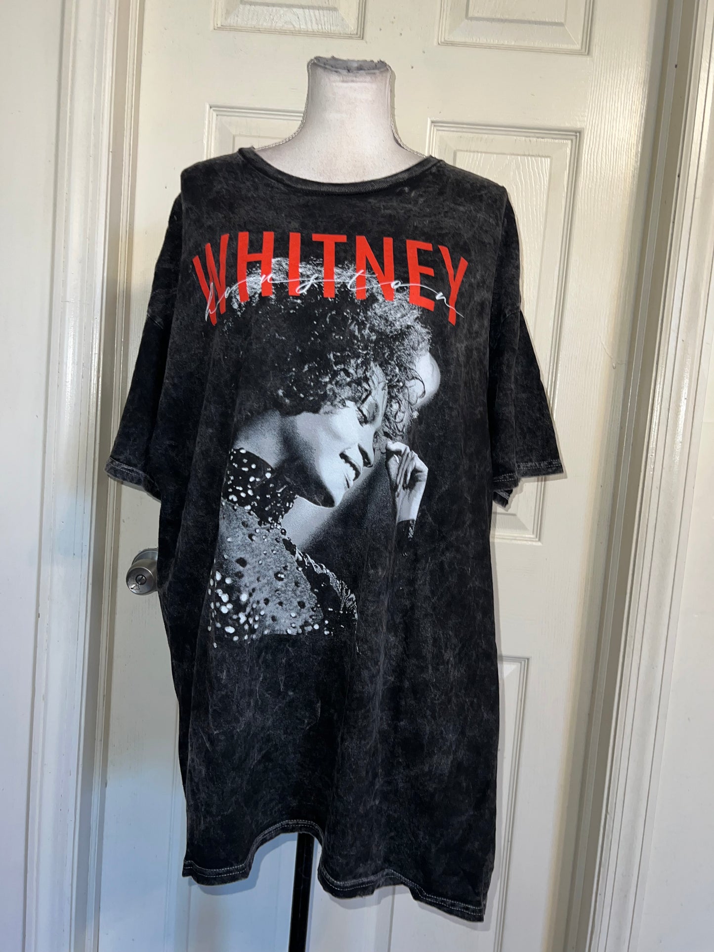 Whitney Houston Oversized Distressed Tee