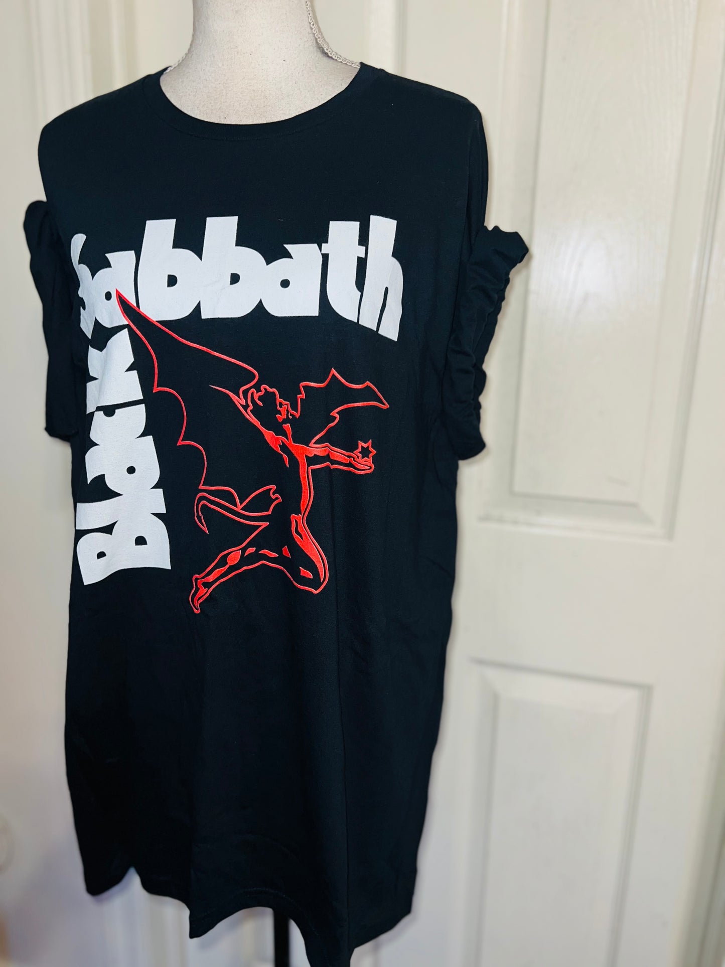 Black Sabbath Oversized Distressed Tee
