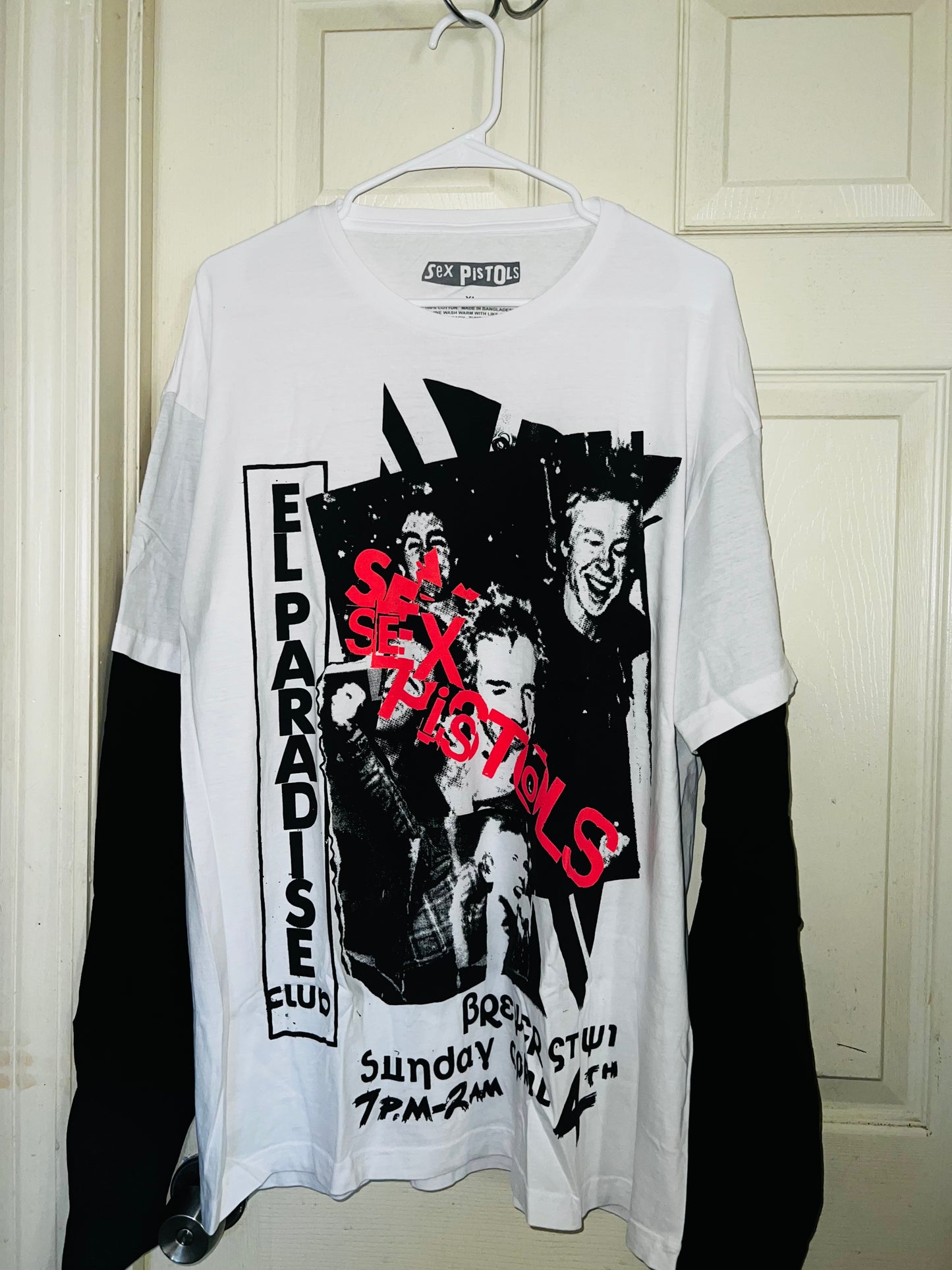 Sex Pistols Double Sided Long Sleeve Oversized Shirt