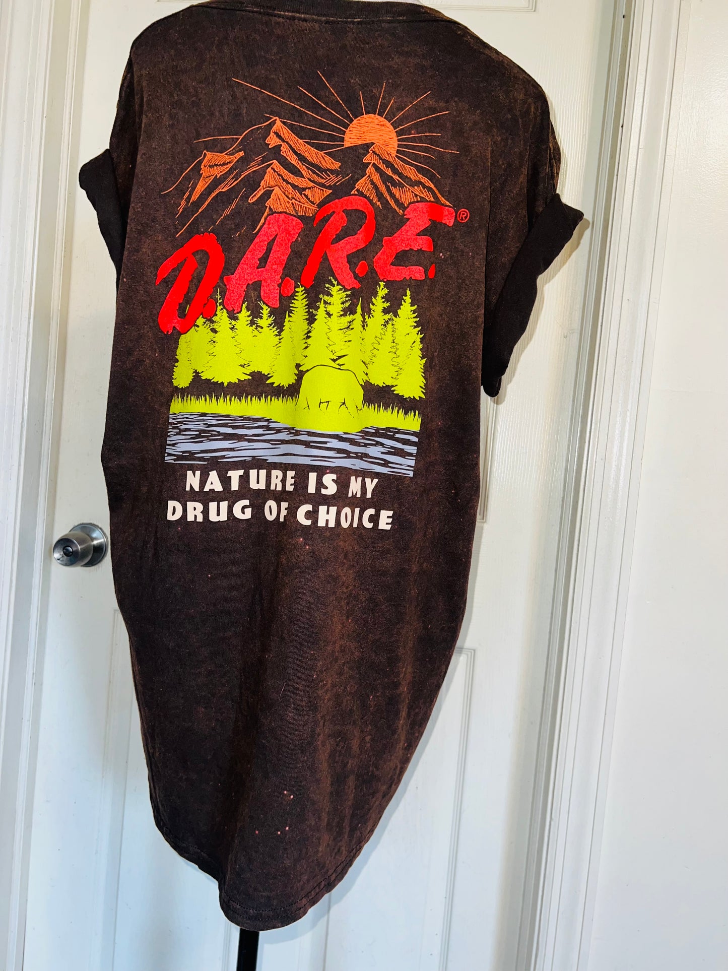 D.A.R.E Double Sided Oversized Distressed Tee