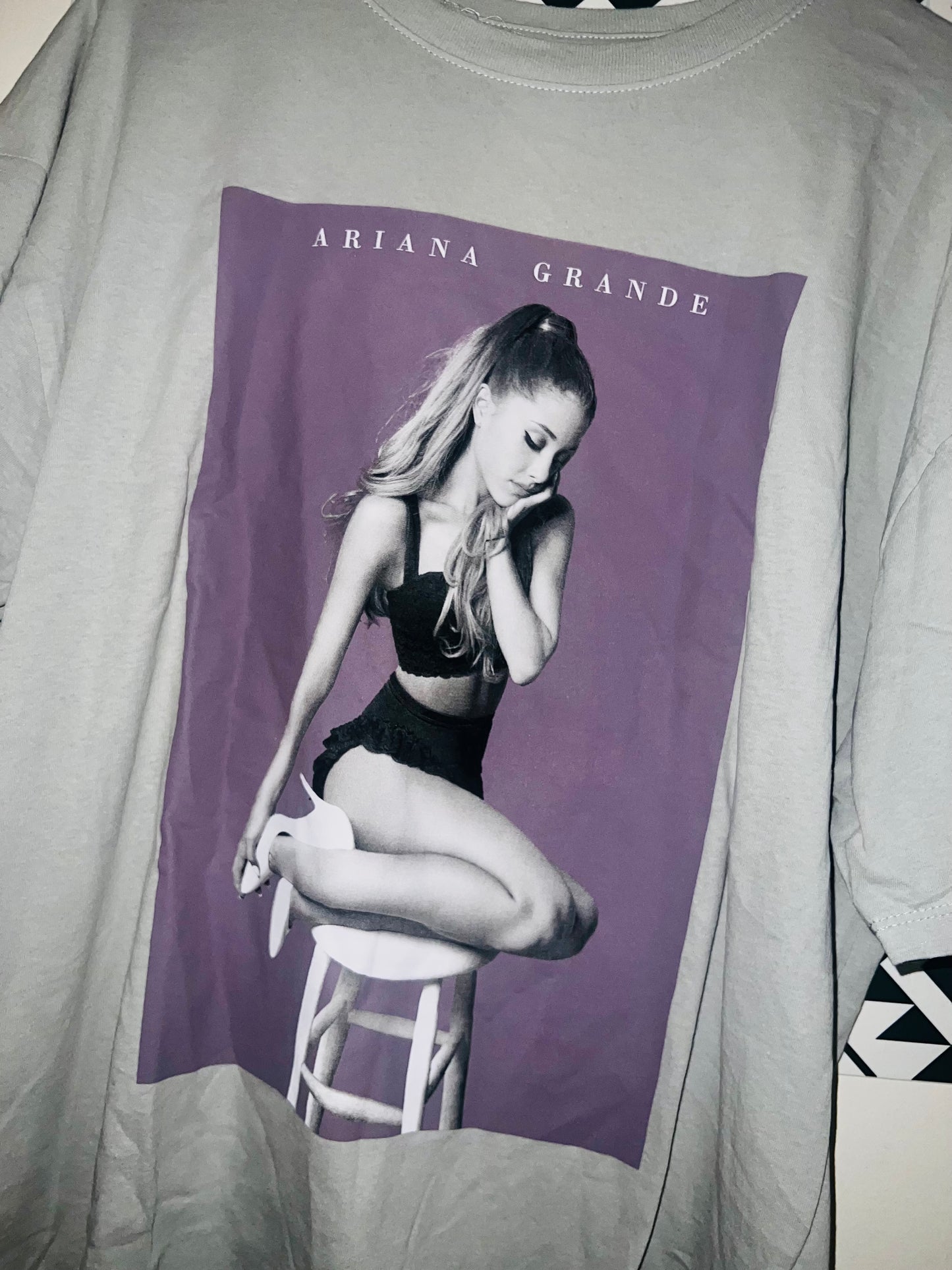 Ariana Grande Oversized Distressed Tee