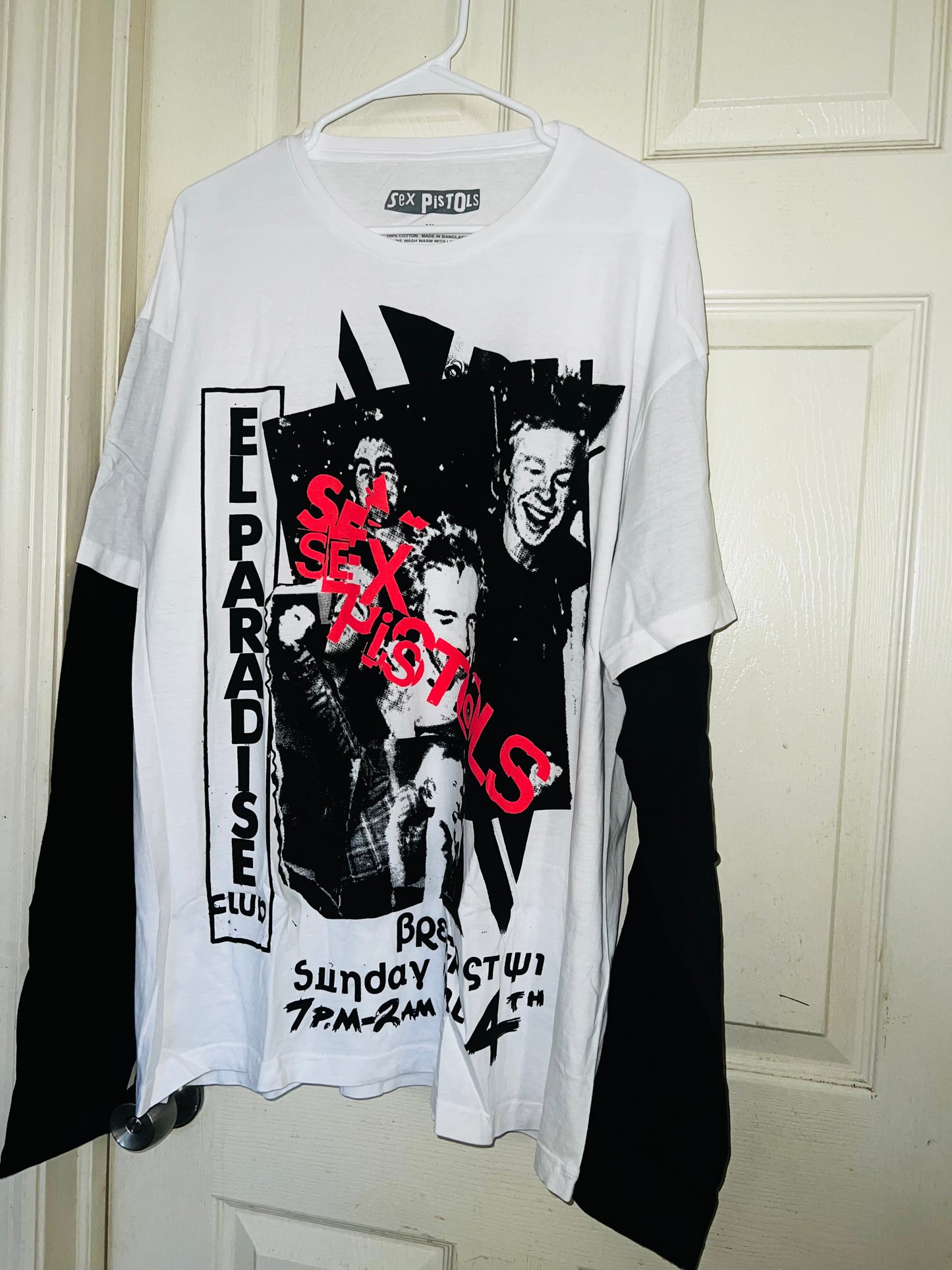 Sex Pistols Double Sided Long Sleeve Oversized Shirt