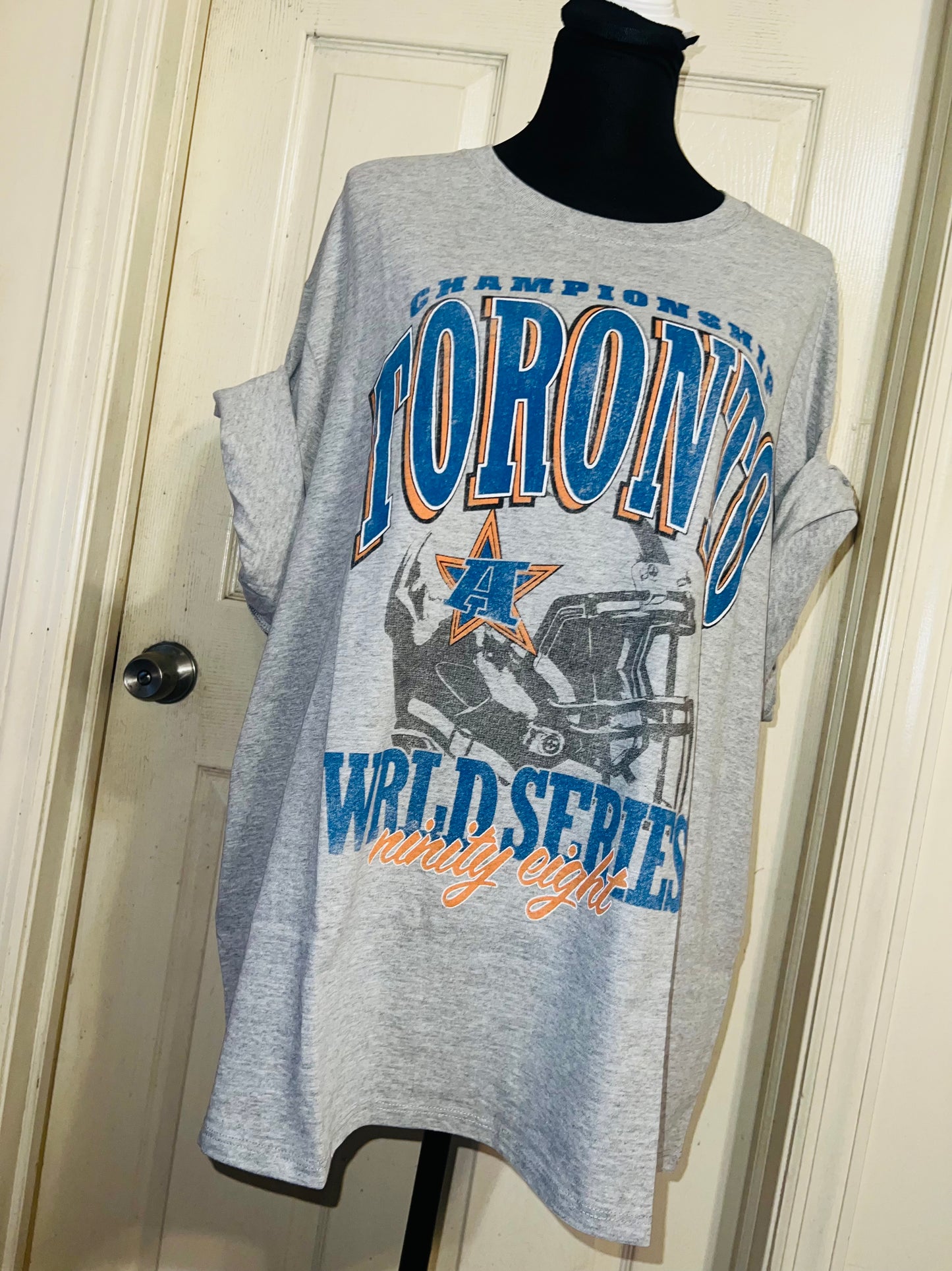 Toronto Sports Graphic Oversized Distressed Tee