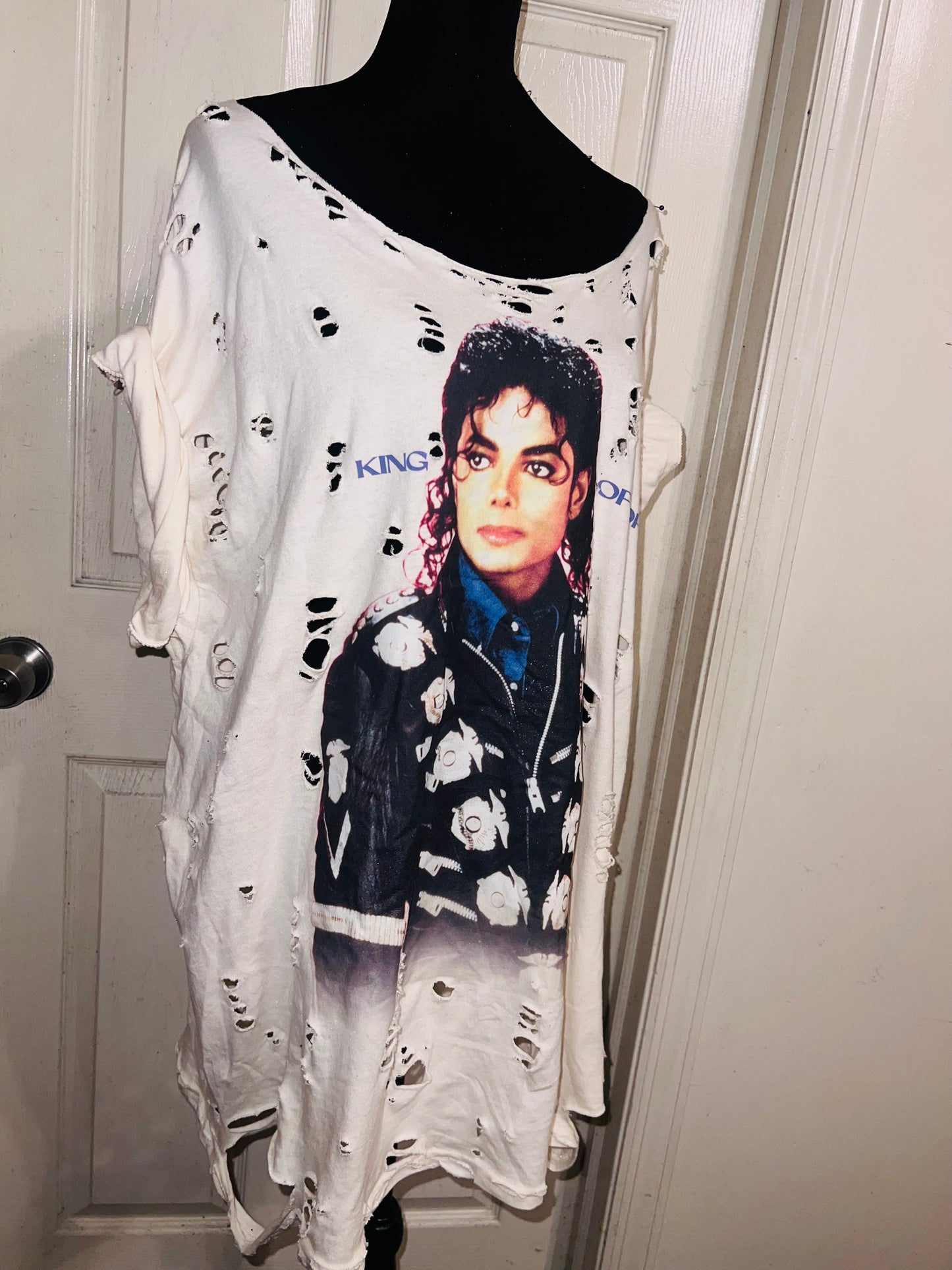 Michael Jackson Oversized Distressed Tee