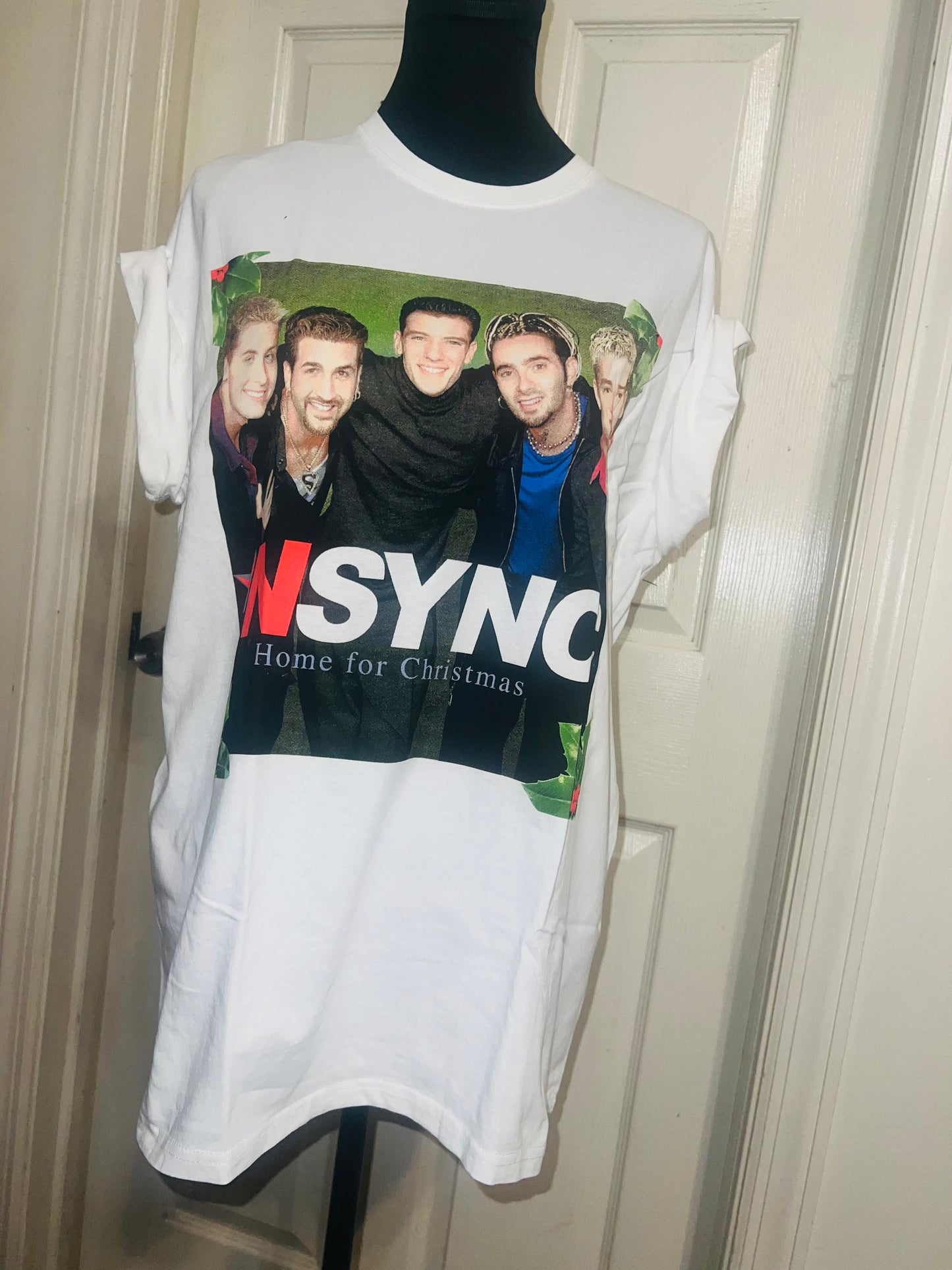 NSYNC Christmas Oversized Distressed Tee