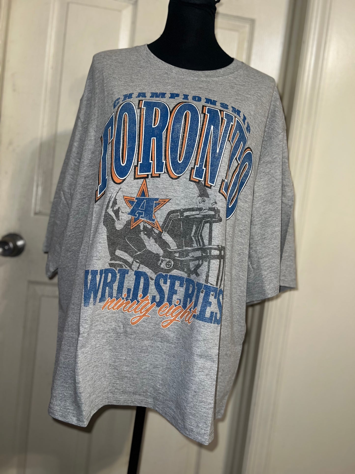 Toronto Sports Graphic Oversized Distressed Tee
