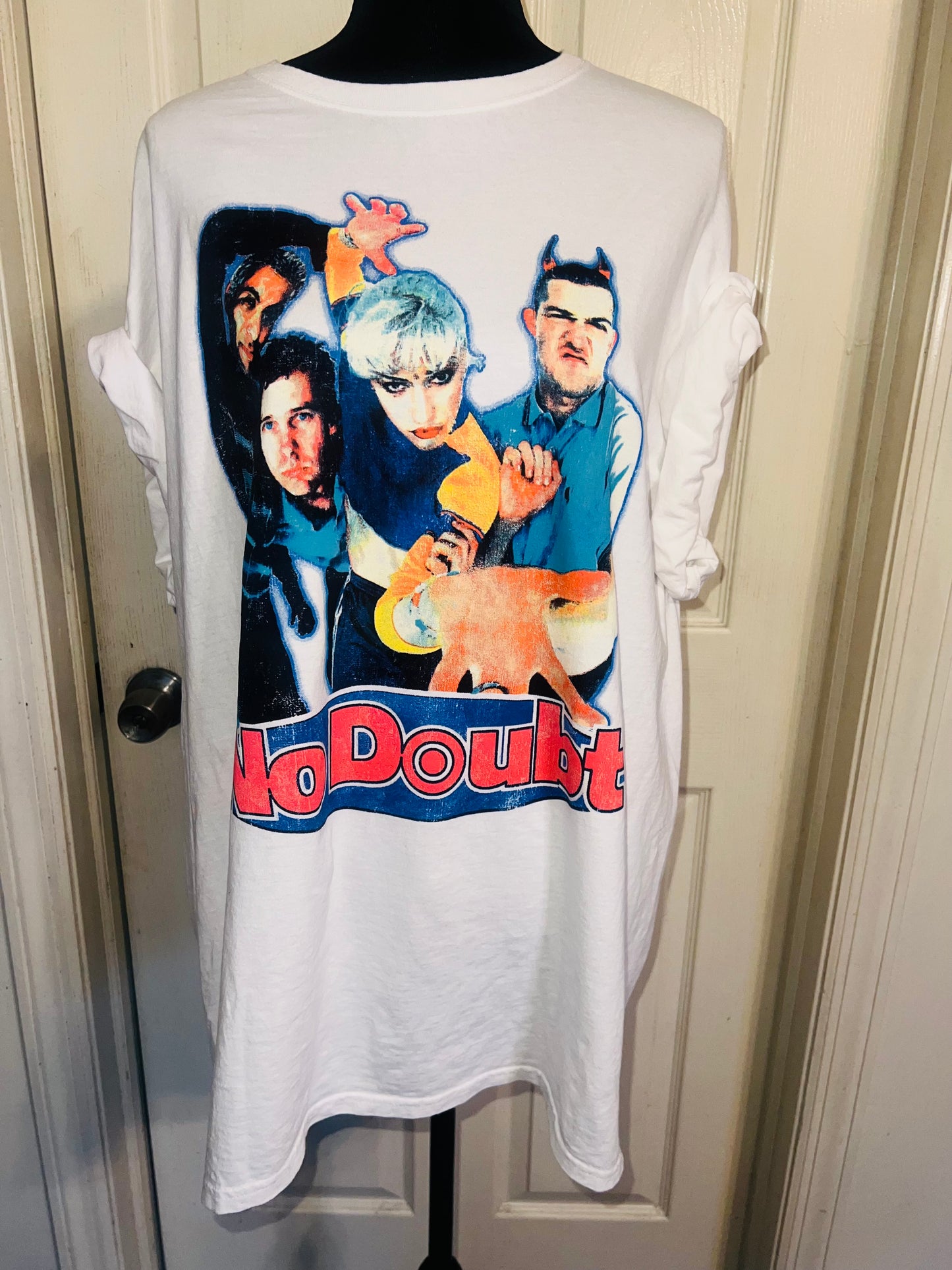 No Doubt Oversized Distressed Tee