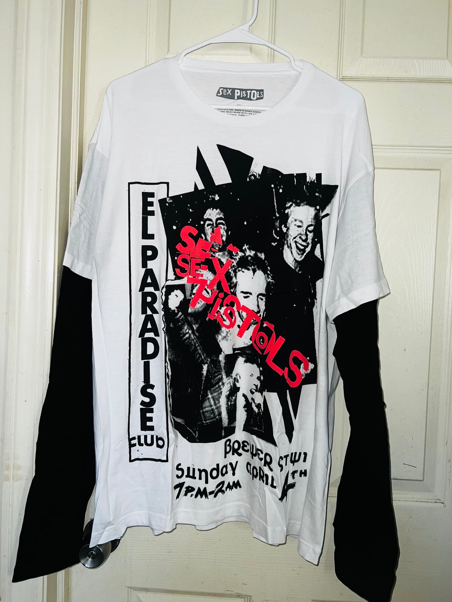 Sex Pistols Double Sided Long Sleeve Oversized Shirt
