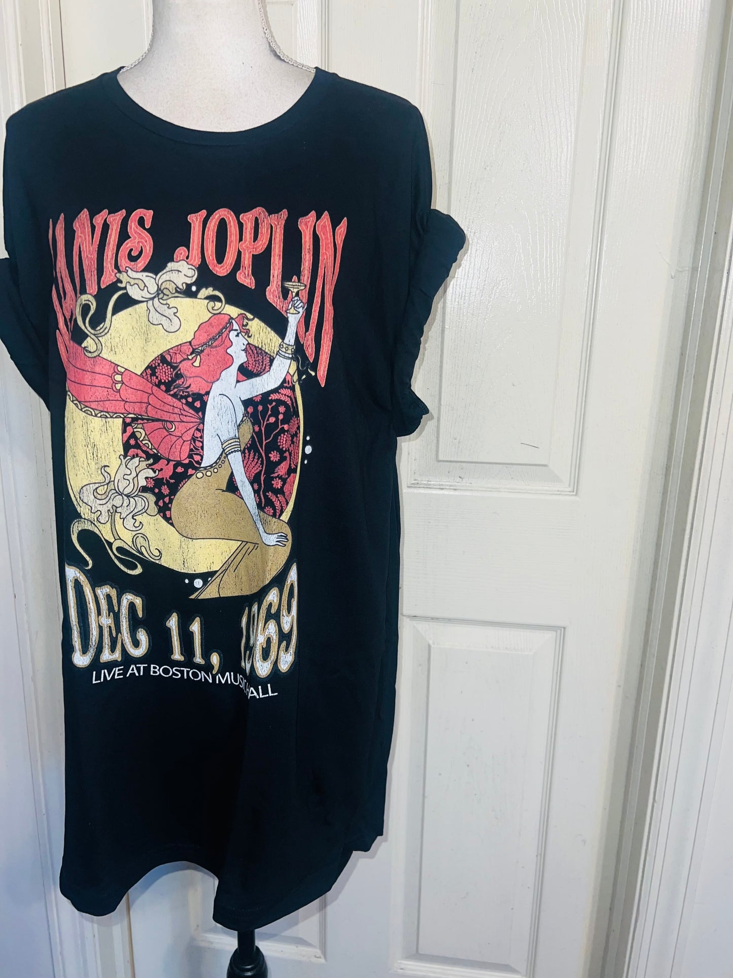 Janis Joplin Oversized Distressed Tee