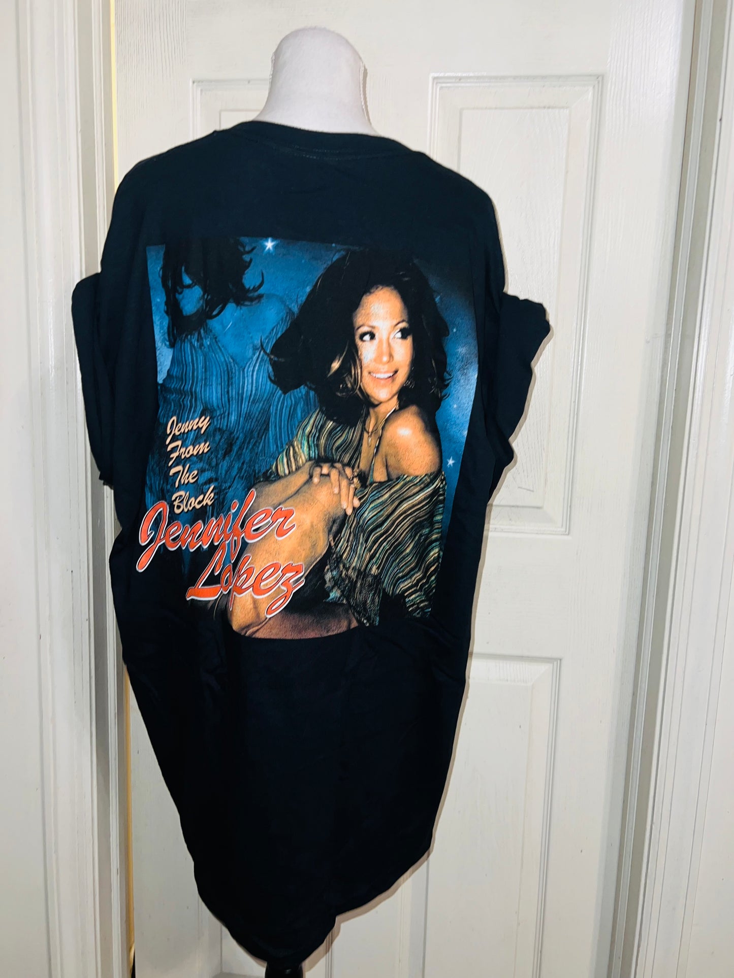 Jennifer Lopez Double Sided Vintage Style Distressed Tee