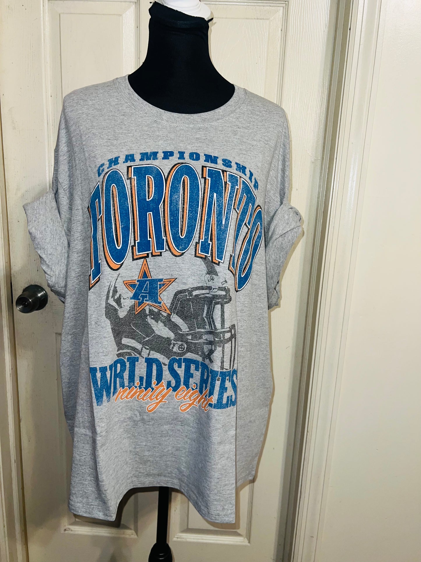 Toronto Sports Graphic Oversized Distressed Tee