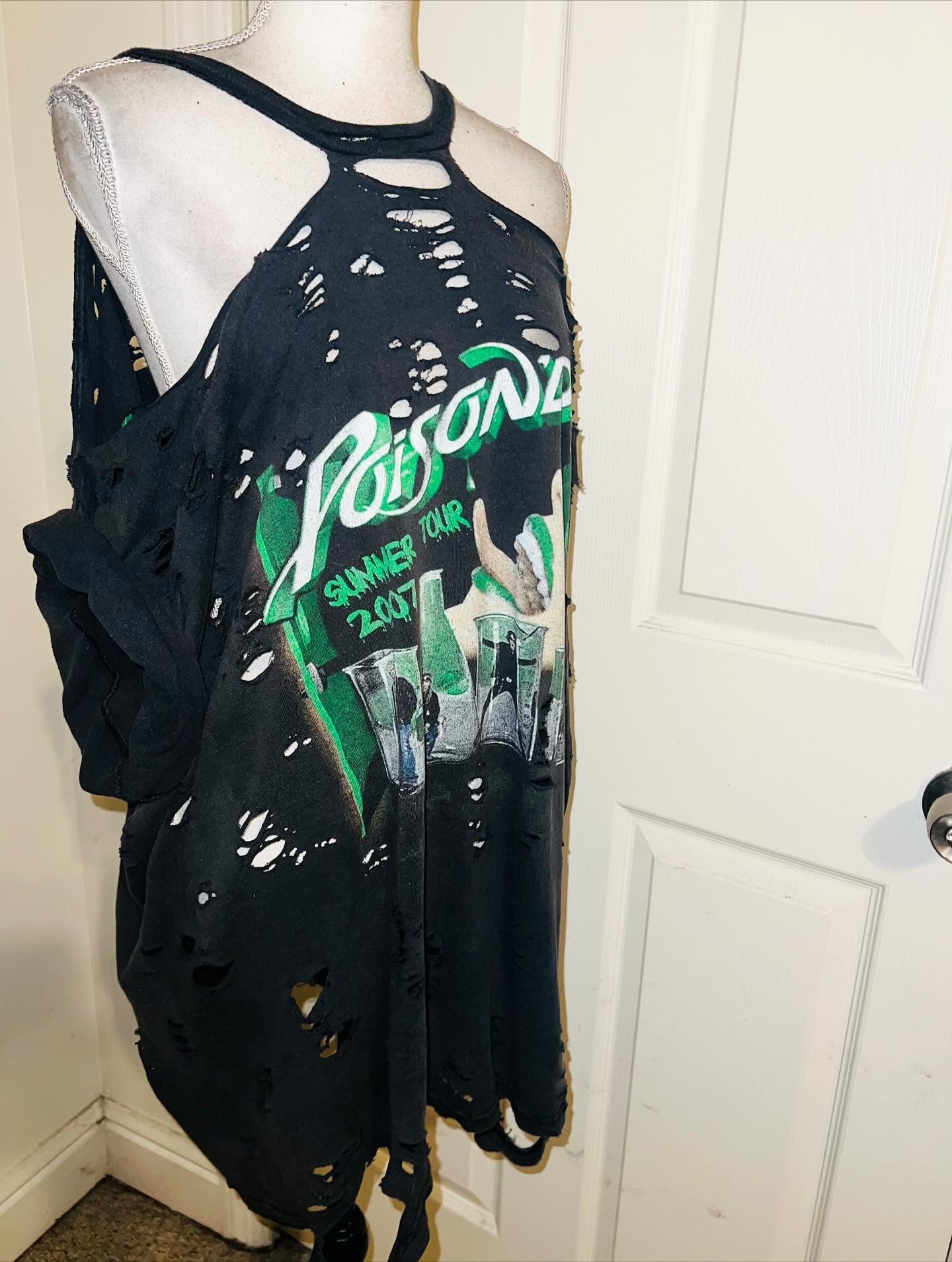 Poison Double Sided Distressed Vintage Tee