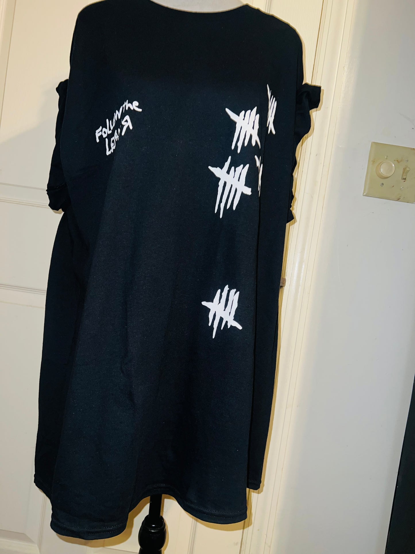 Korn Double Sided Oversized Distressed Tee