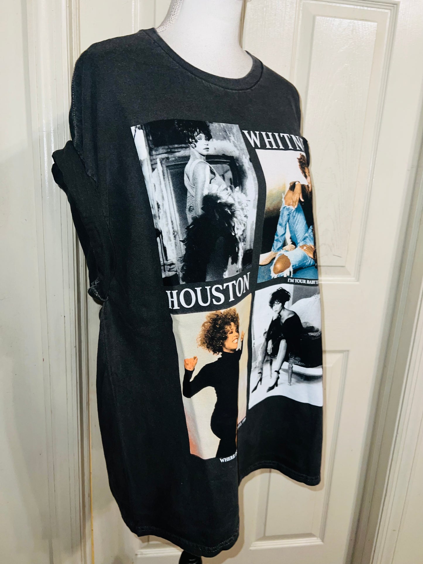Whitey Houston Oversized Distressed Tee