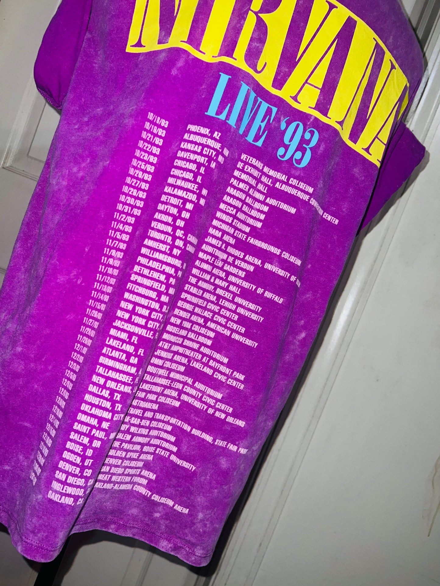 Nirvana Double Sided Oversized Distressed Tee