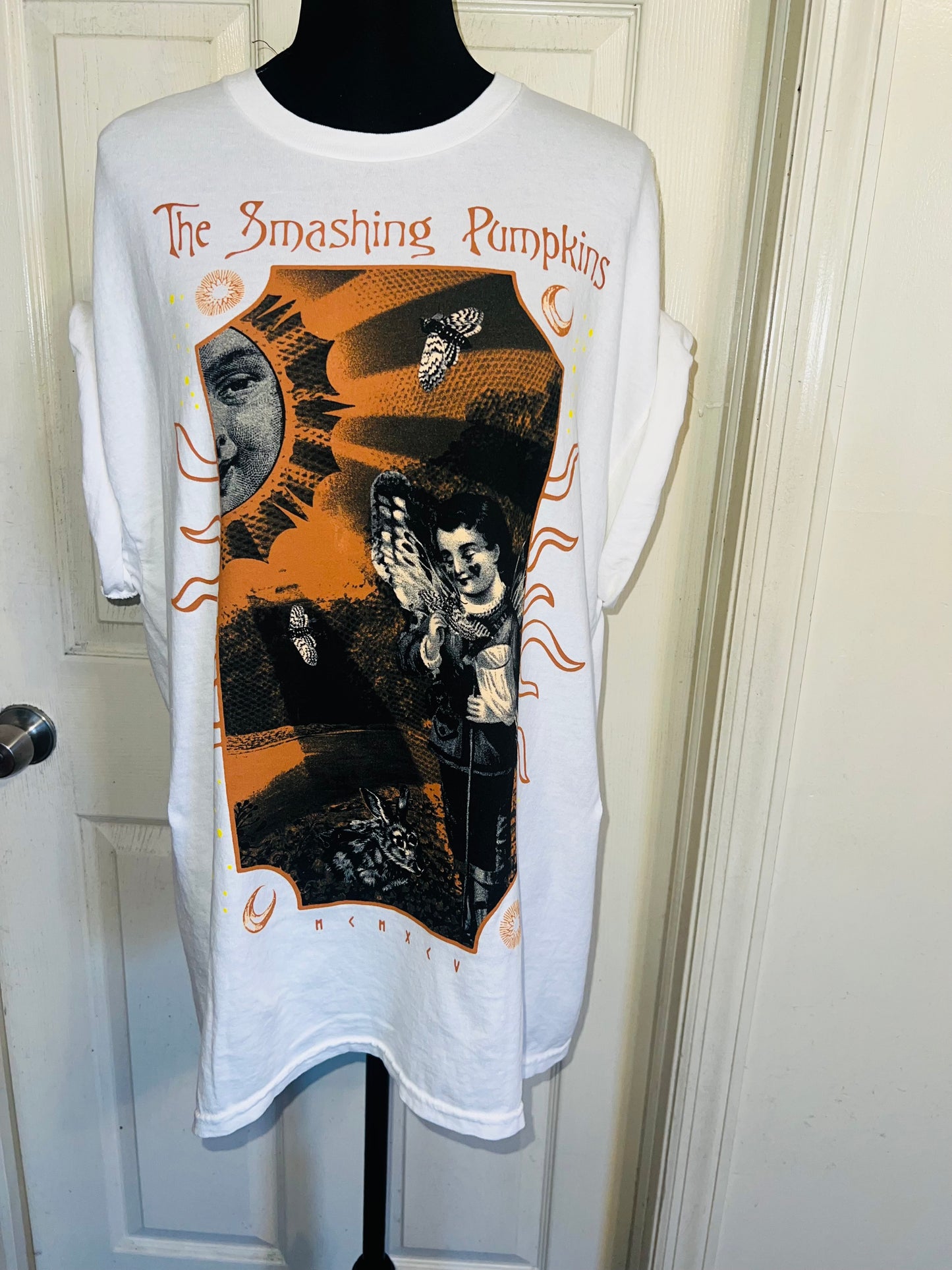 The Smashing Pumpkins Double Sided Oversized Distressed Tee