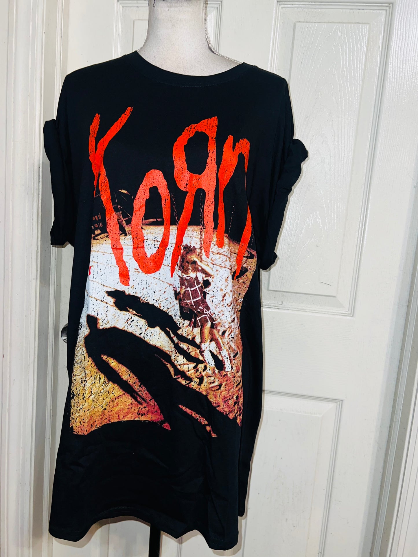 Korn Oversized Distressed Tee