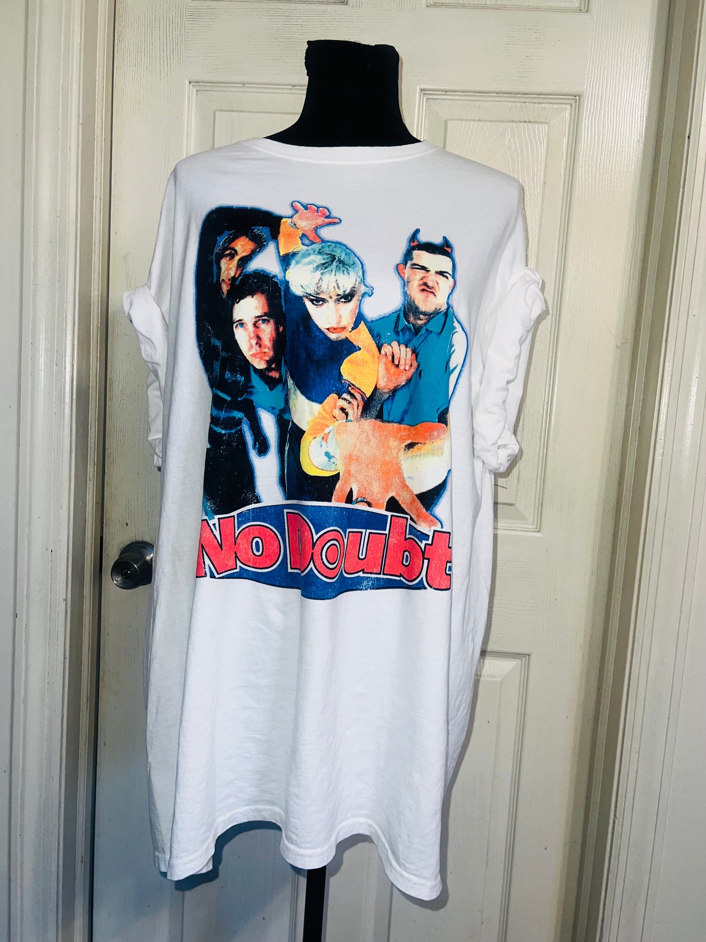 No Doubt Oversized Distressed Tee