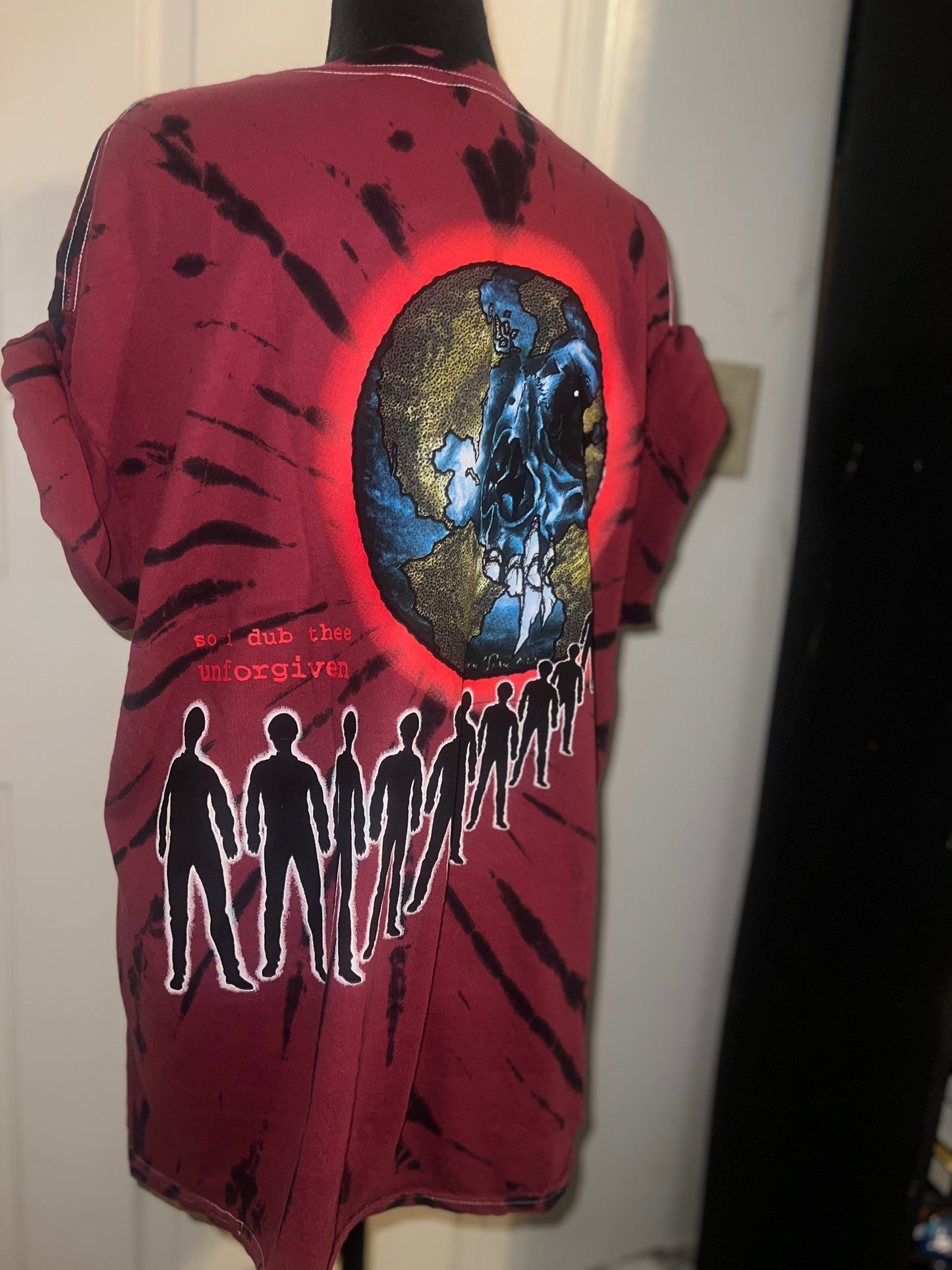 Metallica Tie Dye Double Sided Oversized Tee