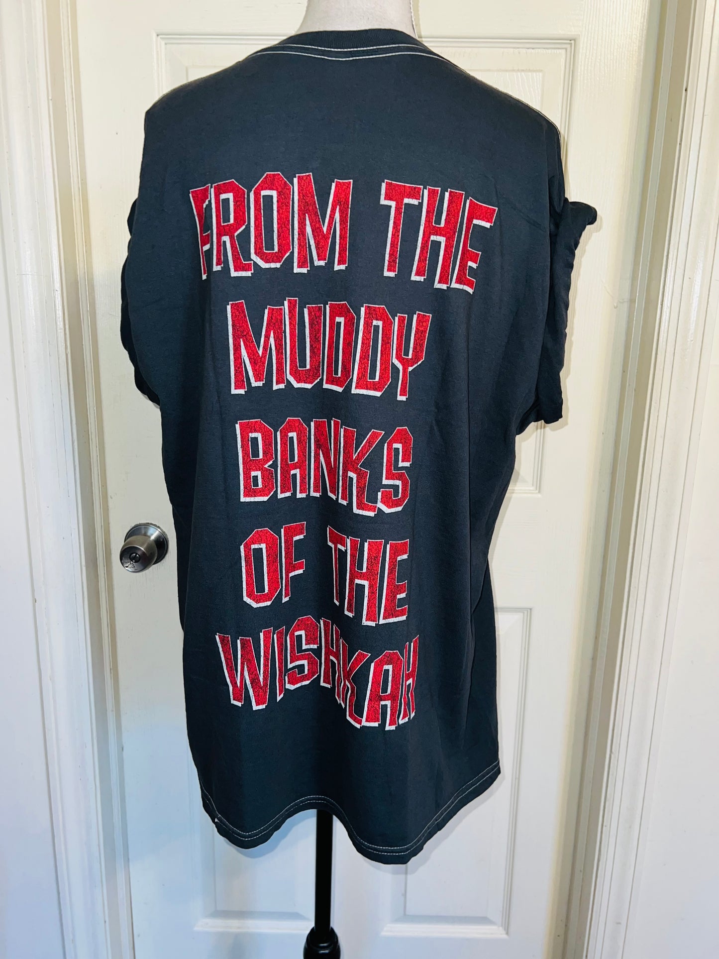 Nirvana Double Sided Oversized Distressed Tee