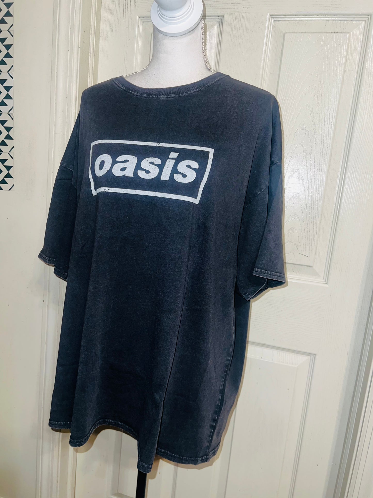 Oasis Double Sided Oversized Distressed Tee