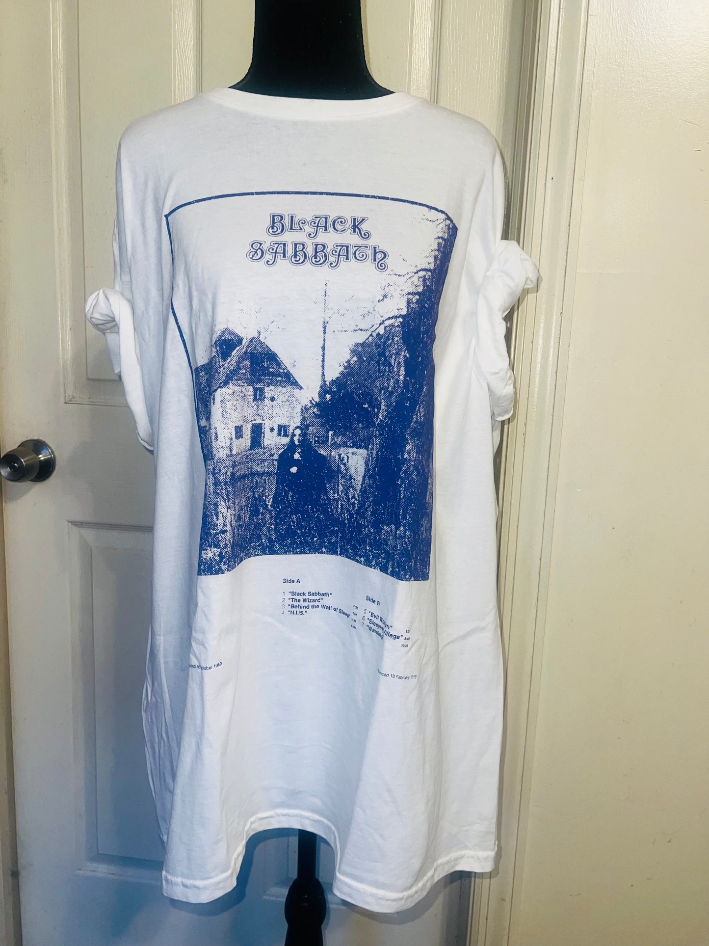 Black Sabbath Oversized Distressed Tee