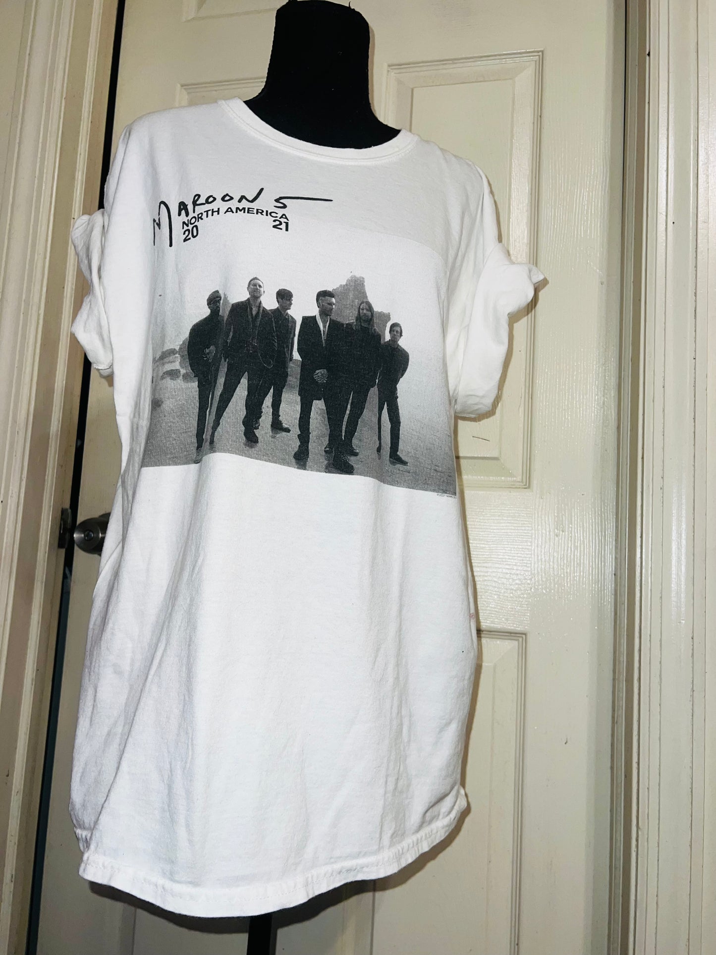 Maroon 5 Double Sided Distressed Tour Tee