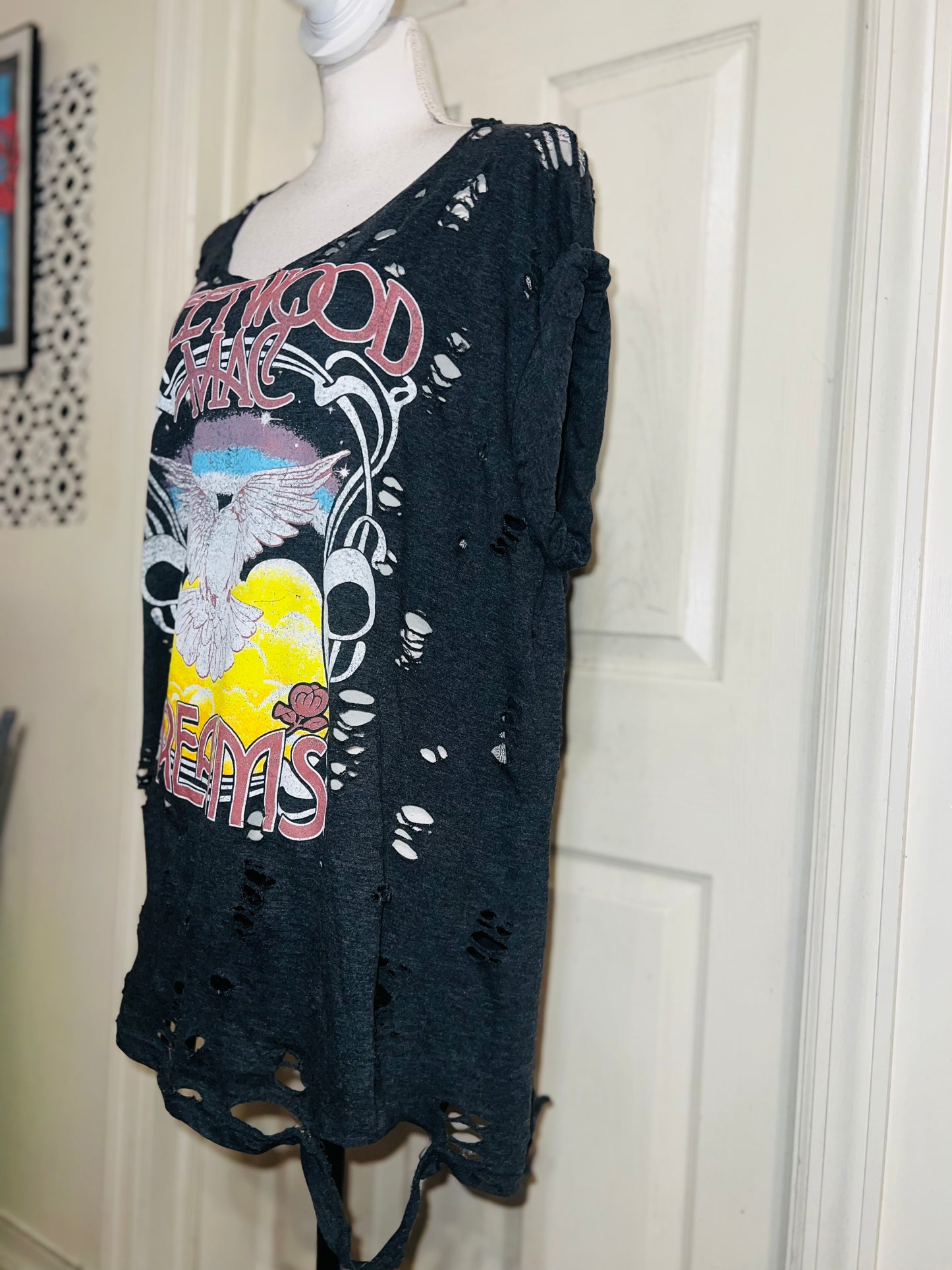 Fleetwood Mac Oversized Distressed Tee