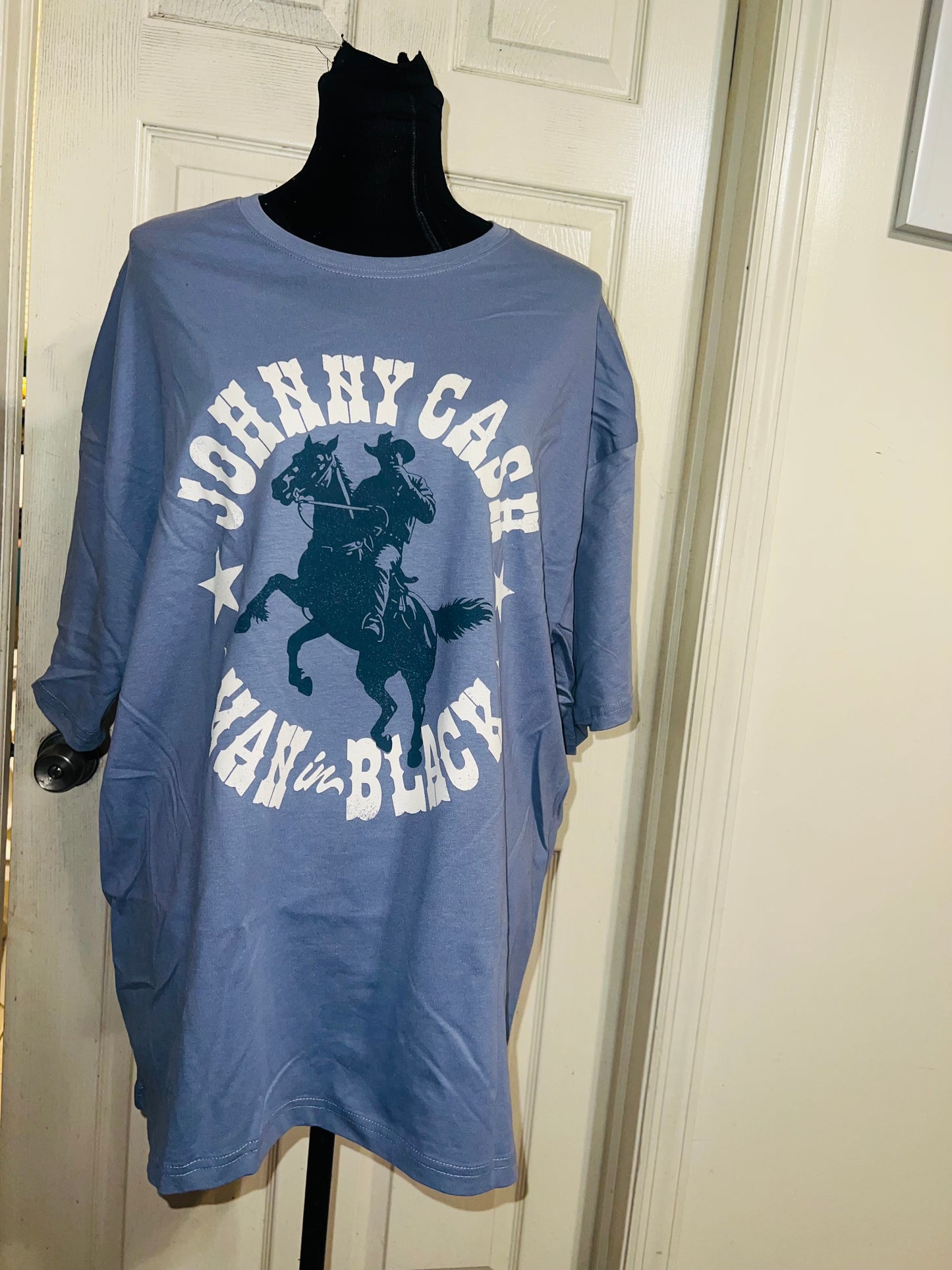 Johnny Cash Oversized Distressed Tee