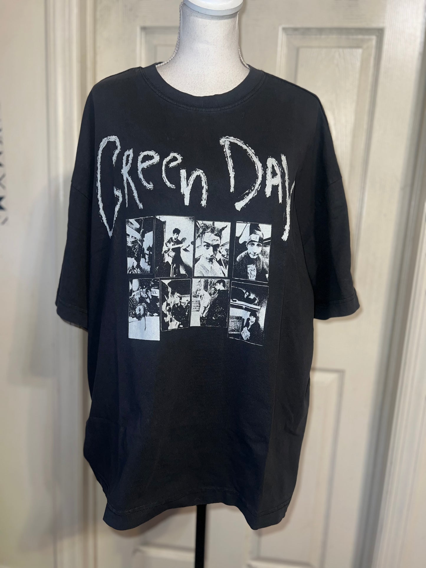 Green Day Oversized Distressed Tee