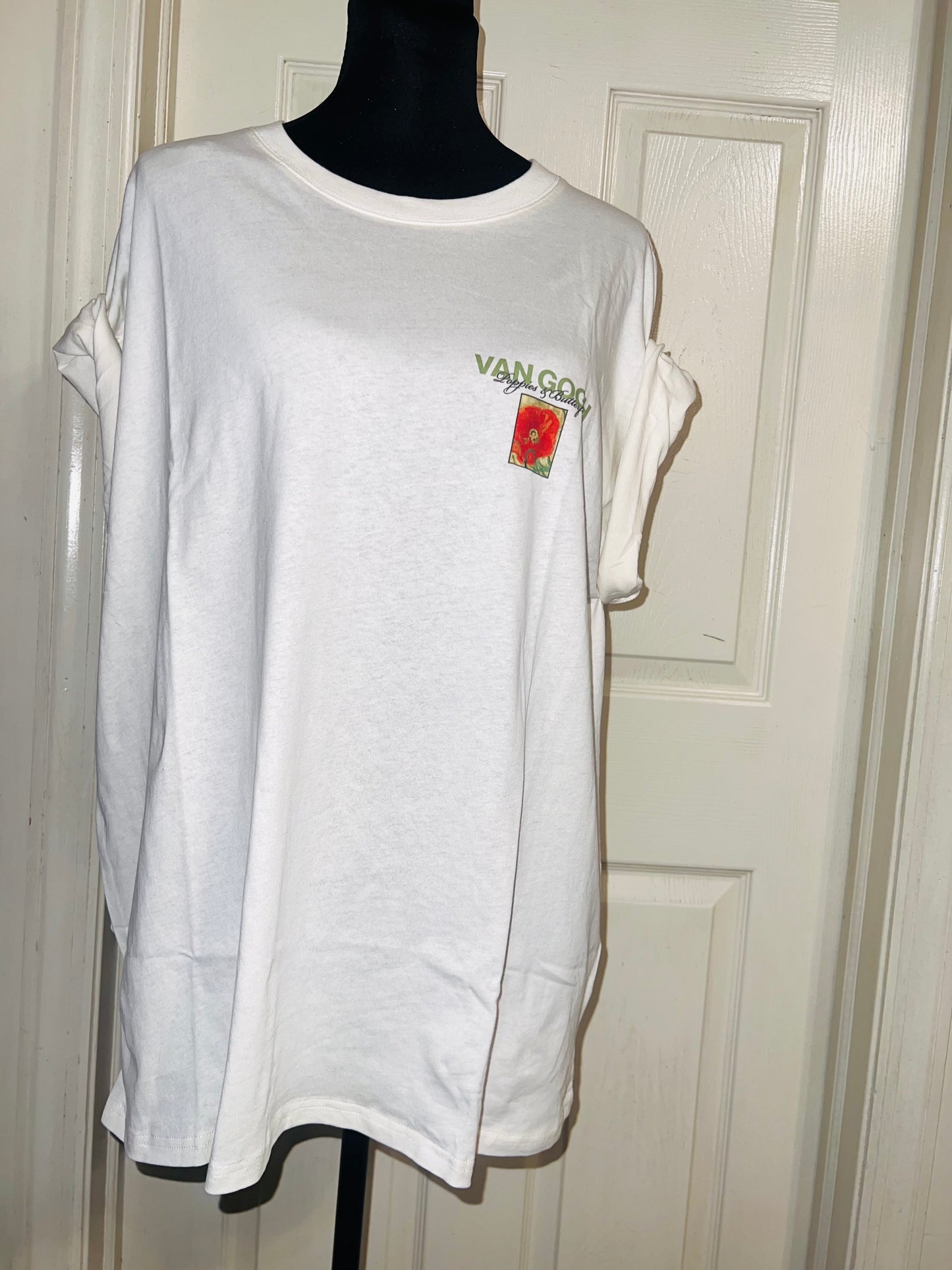 Vincent Van Gogh Double Sided Oversized Distressed Tee