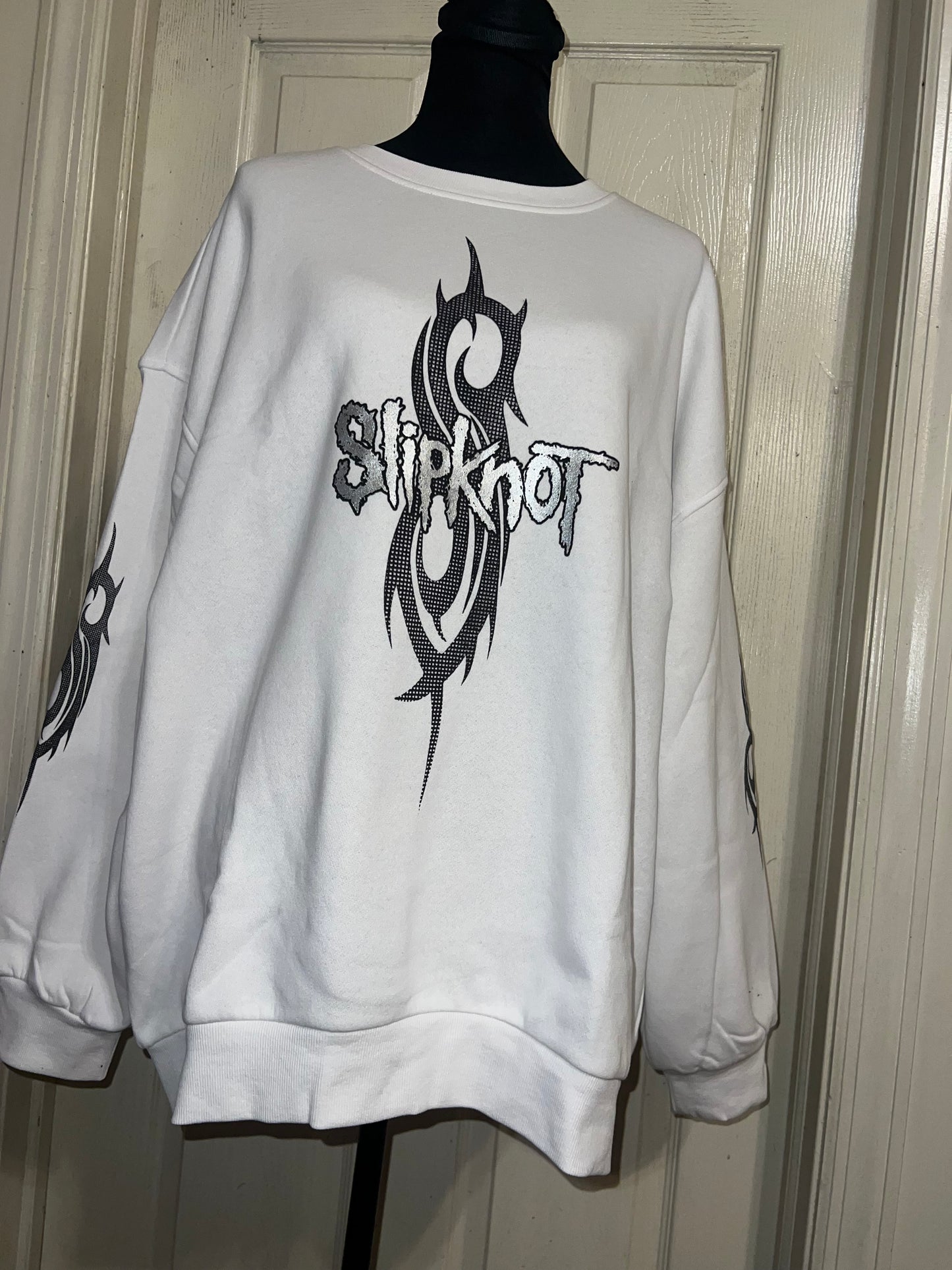 Slipknot Oversized Distressed Sweatshirt